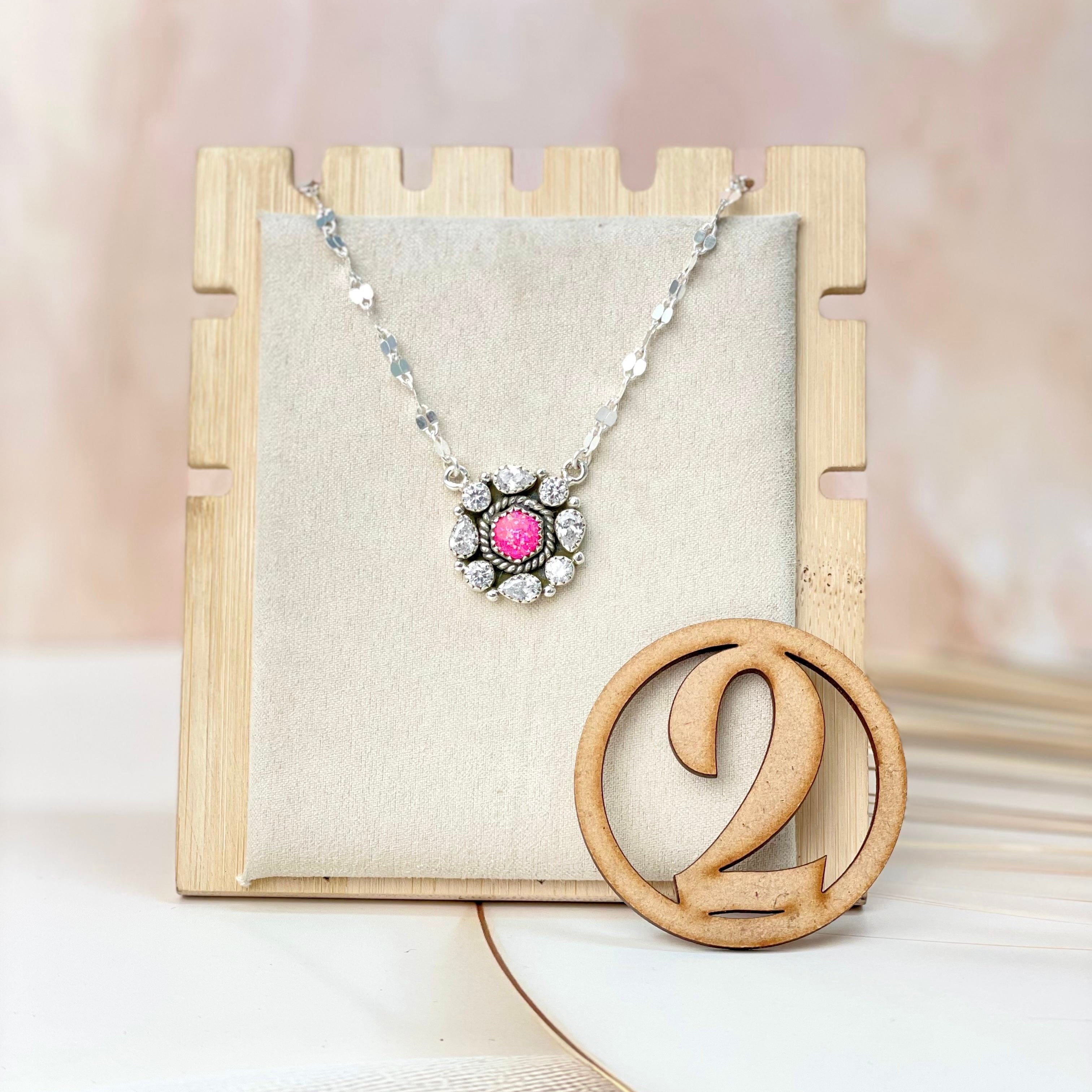 Crystal Krushes Stone Necklace-Necklaces-Krush Kandy, Women's Online Fashion Boutique Located in Phoenix, Arizona (Scottsdale Area)