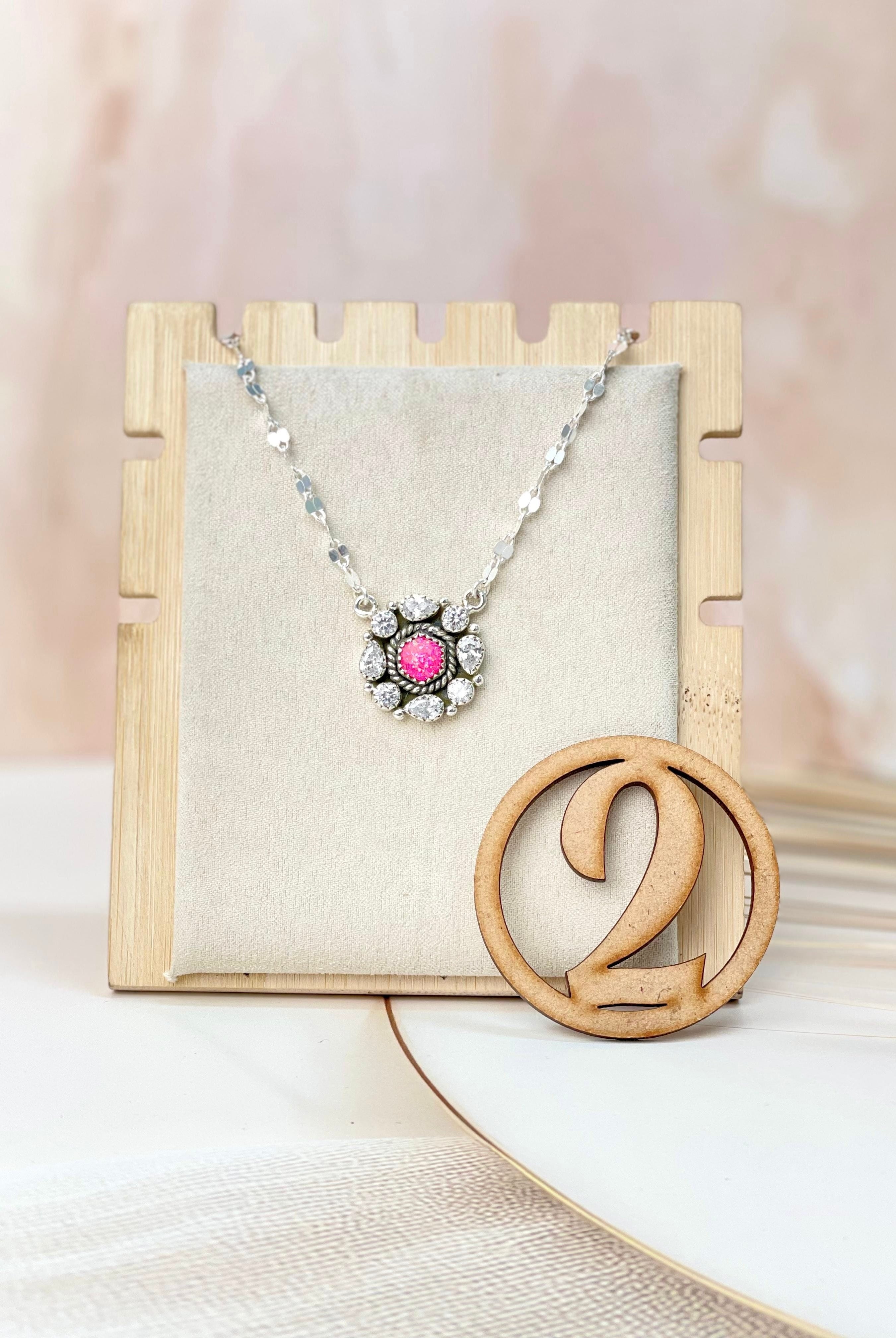 Crystal Krushes Stone Necklace-Necklaces-Krush Kandy, Women's Online Fashion Boutique Located in Phoenix, Arizona (Scottsdale Area)