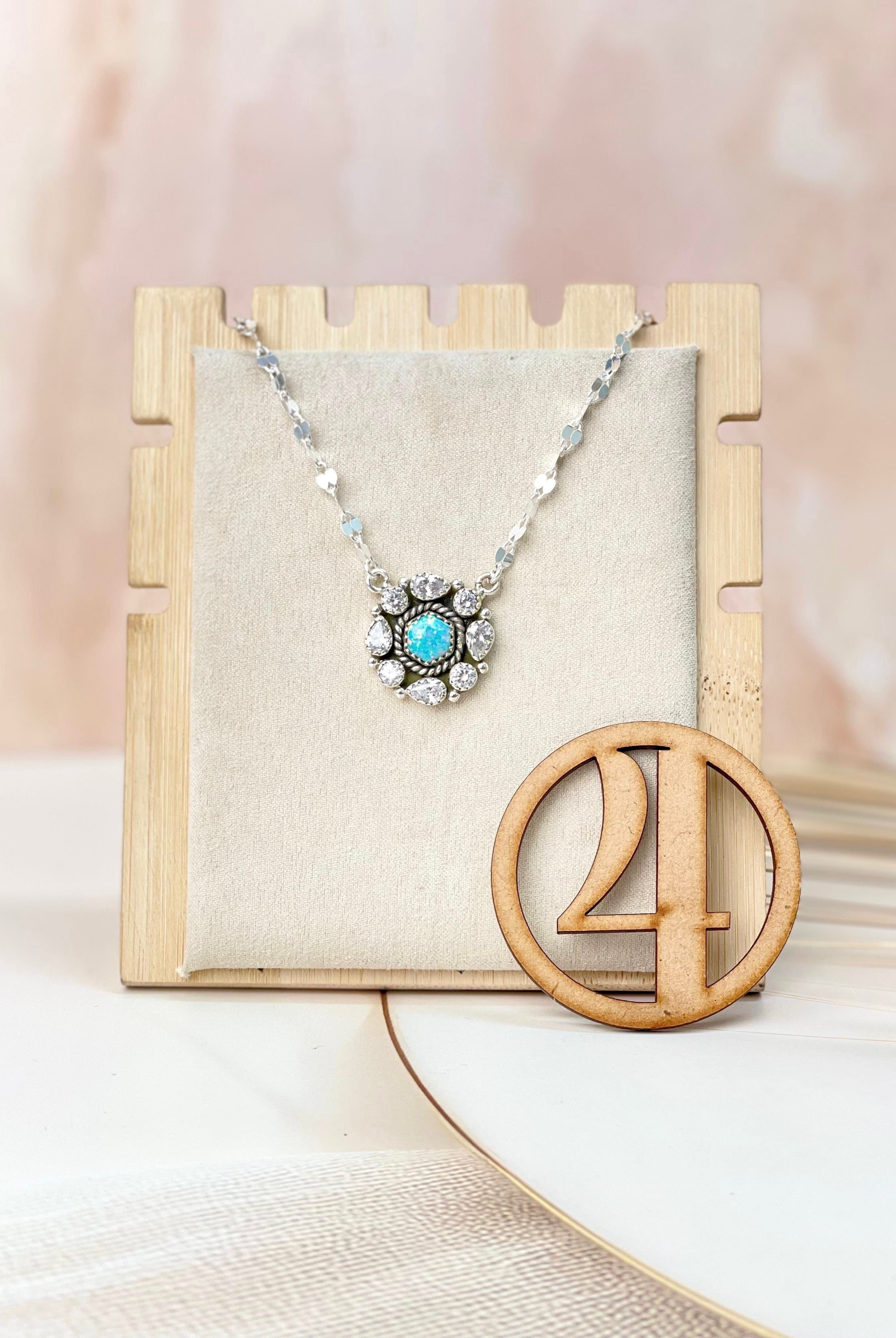 Crystal Krushes Stone Necklace-Necklaces-Krush Kandy, Women's Online Fashion Boutique Located in Phoenix, Arizona (Scottsdale Area)