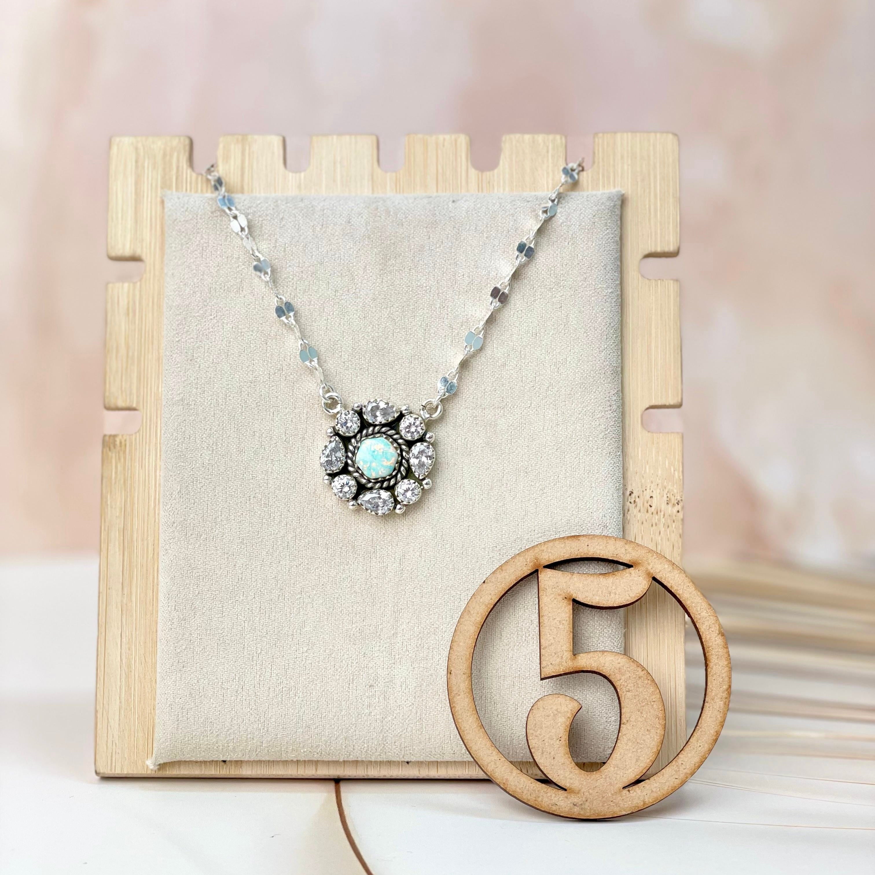 Crystal Krushes Stone Necklace-Necklaces-Krush Kandy, Women's Online Fashion Boutique Located in Phoenix, Arizona (Scottsdale Area)