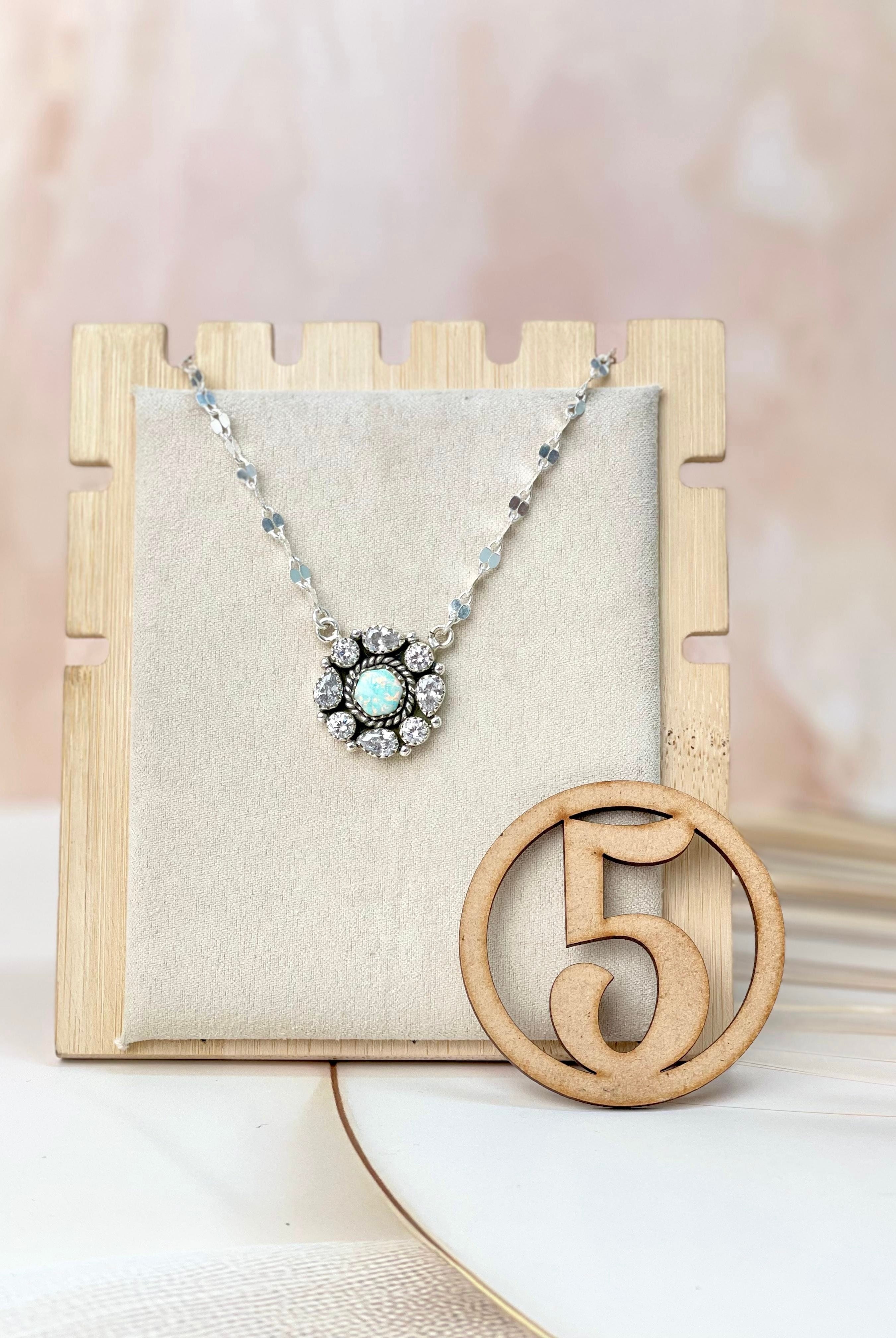 Crystal Krushes Stone Necklace-Necklaces-Krush Kandy, Women's Online Fashion Boutique Located in Phoenix, Arizona (Scottsdale Area)