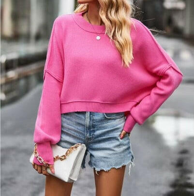 Your Go To Luxe Everyday Sweater | S-XL multiple colors-Sweaters-Krush Kandy, Women's Online Fashion Boutique Located in Phoenix, Arizona (Scottsdale Area)