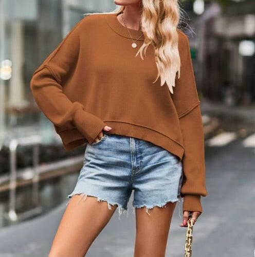 Your Go To Luxe Everyday Sweater | S-XL multiple colors-Sweaters-Krush Kandy, Women's Online Fashion Boutique Located in Phoenix, Arizona (Scottsdale Area)