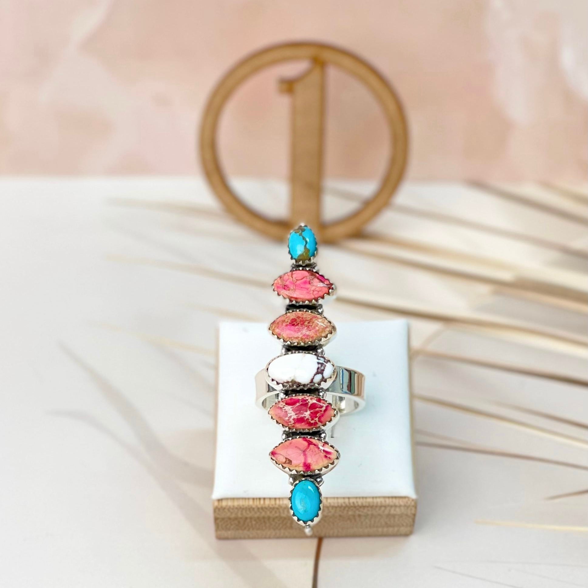 Petal Blossom Stone Rings-Rings-Krush Kandy, Women's Online Fashion Boutique Located in Phoenix, Arizona (Scottsdale Area)