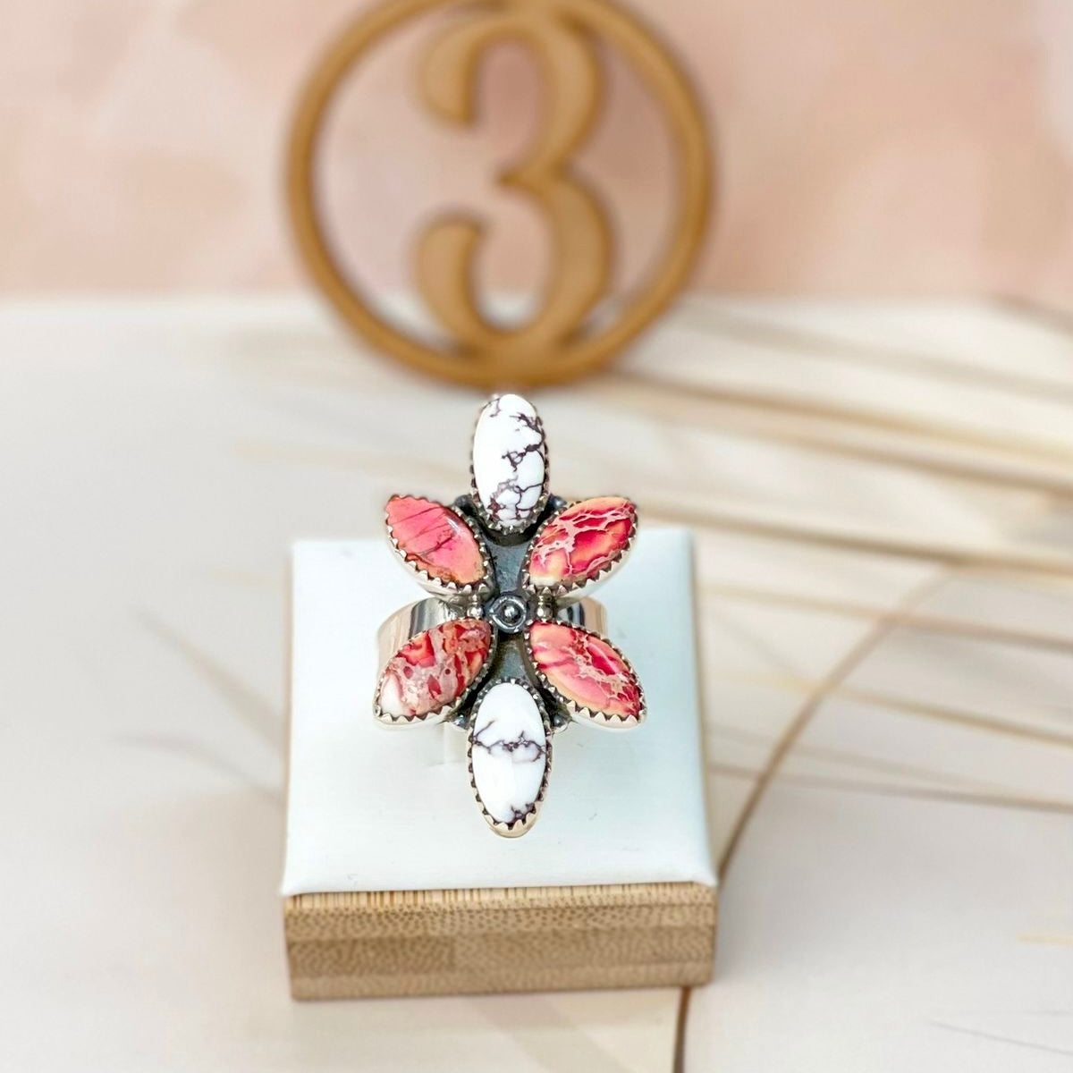 Petal Blossom Stone Rings-Rings-Krush Kandy, Women's Online Fashion Boutique Located in Phoenix, Arizona (Scottsdale Area)