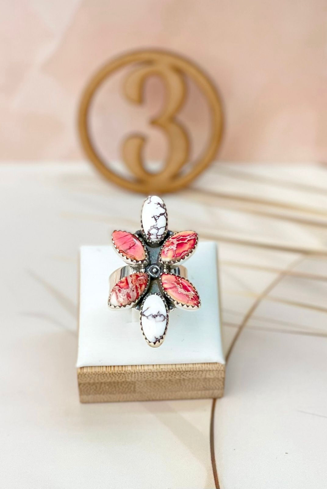 Petal Blossom Stone Rings-Rings-Krush Kandy, Women's Online Fashion Boutique Located in Phoenix, Arizona (Scottsdale Area)