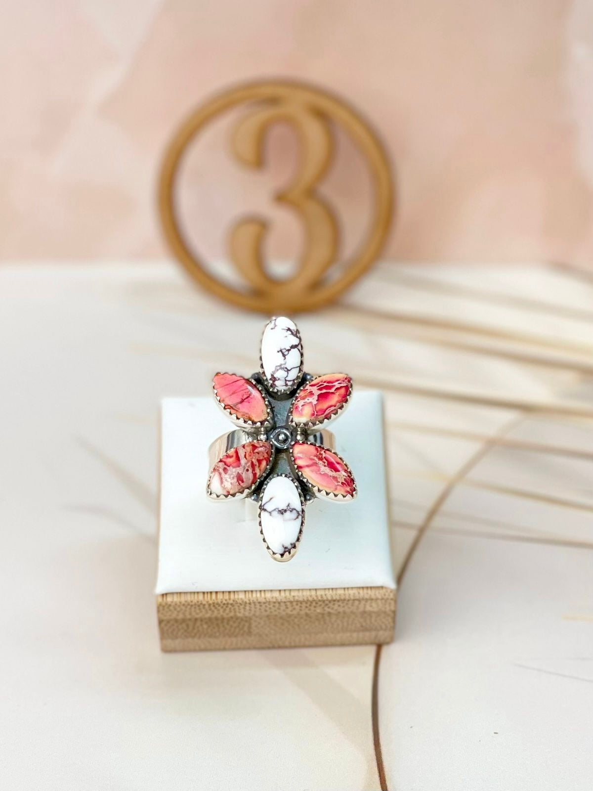 Petal Blossom Stone Rings-Rings-Krush Kandy, Women's Online Fashion Boutique Located in Phoenix, Arizona (Scottsdale Area)