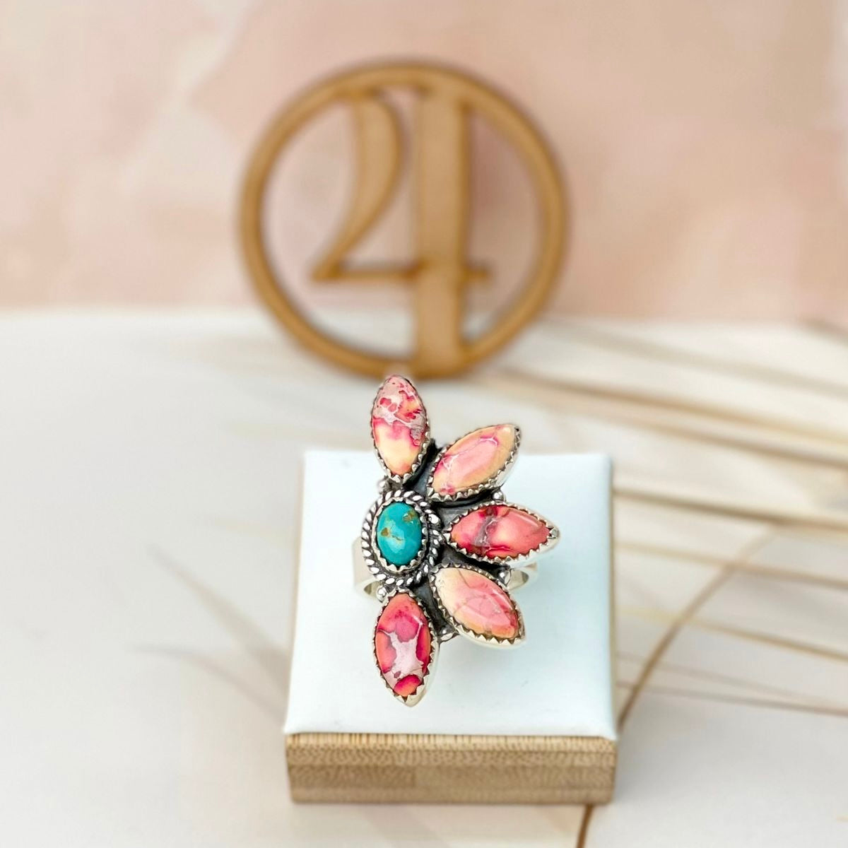 Petal Blossom Stone Rings-Rings-Krush Kandy, Women's Online Fashion Boutique Located in Phoenix, Arizona (Scottsdale Area)