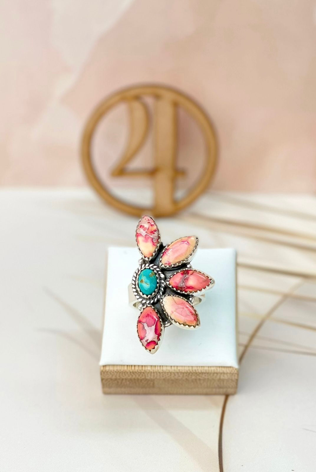 Petal Blossom Stone Rings-Rings-Krush Kandy, Women's Online Fashion Boutique Located in Phoenix, Arizona (Scottsdale Area)