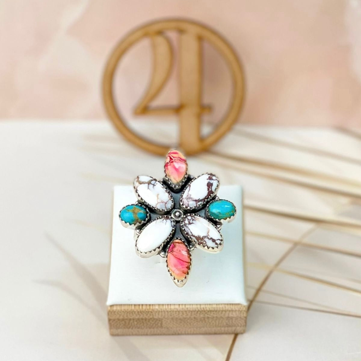 Wild Thing Desert Jasper Blossom Rings-Rings-Krush Kandy, Women's Online Fashion Boutique Located in Phoenix, Arizona (Scottsdale Area)