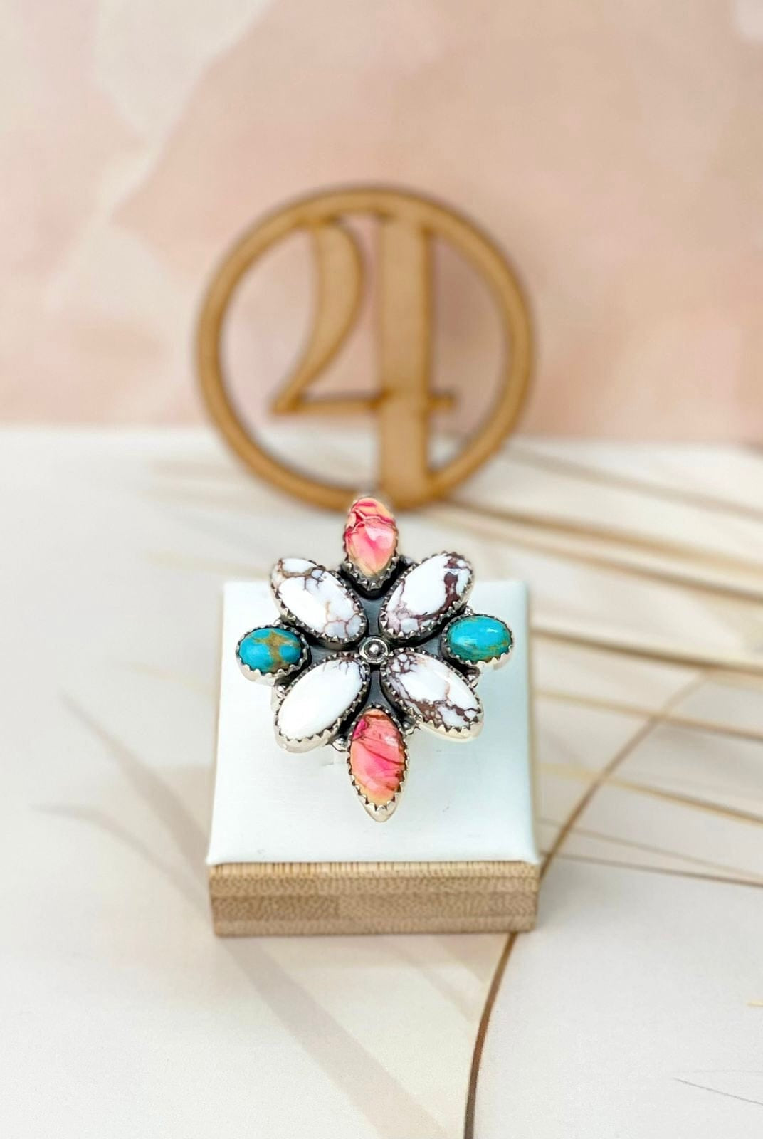 Wild Thing Desert Jasper Blossom Rings-Rings-Krush Kandy, Women's Online Fashion Boutique Located in Phoenix, Arizona (Scottsdale Area)