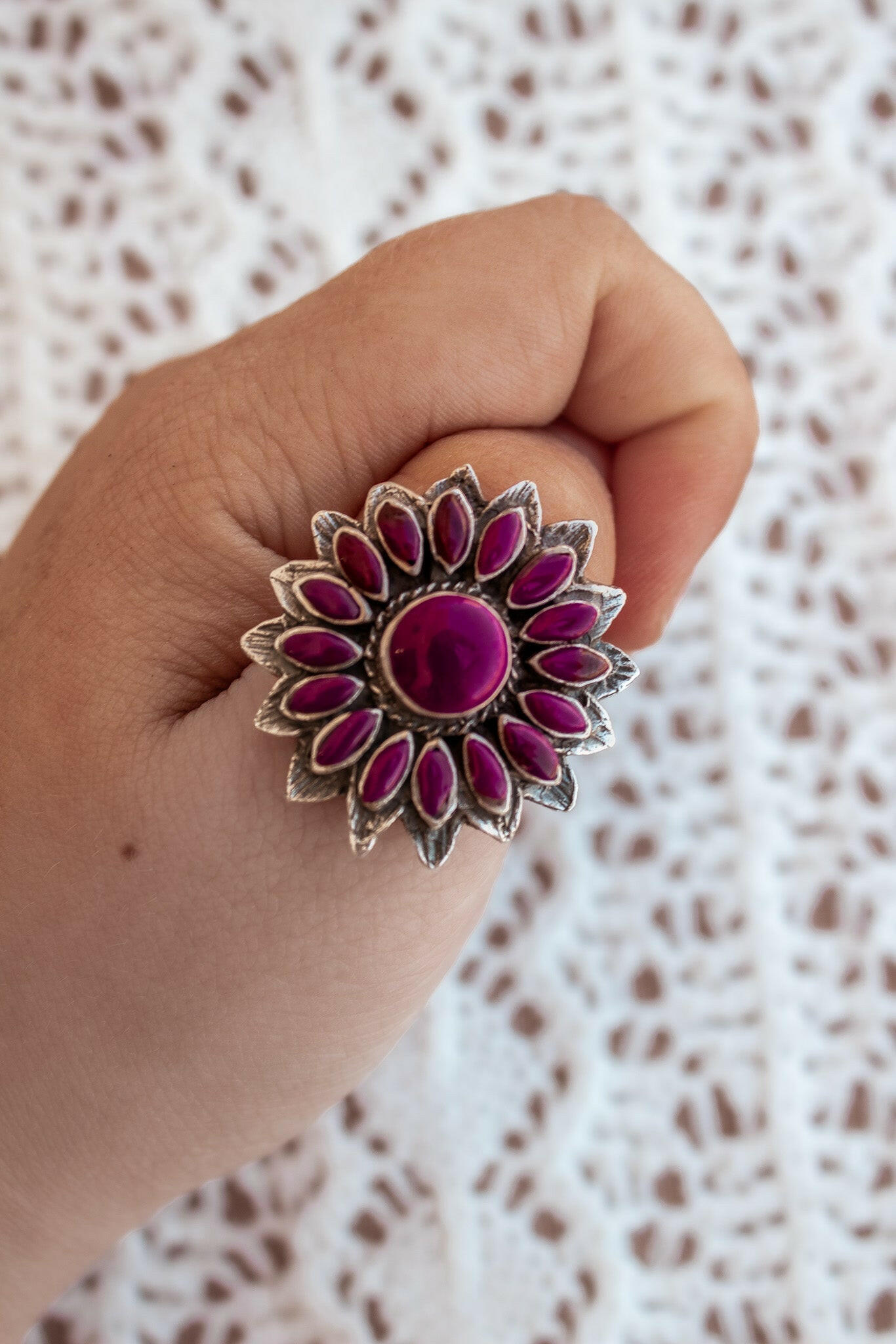 Sunflower Stone Ring-Cluster Rings-Krush Kandy, Women's Online Fashion Boutique Located in Phoenix, Arizona (Scottsdale Area)