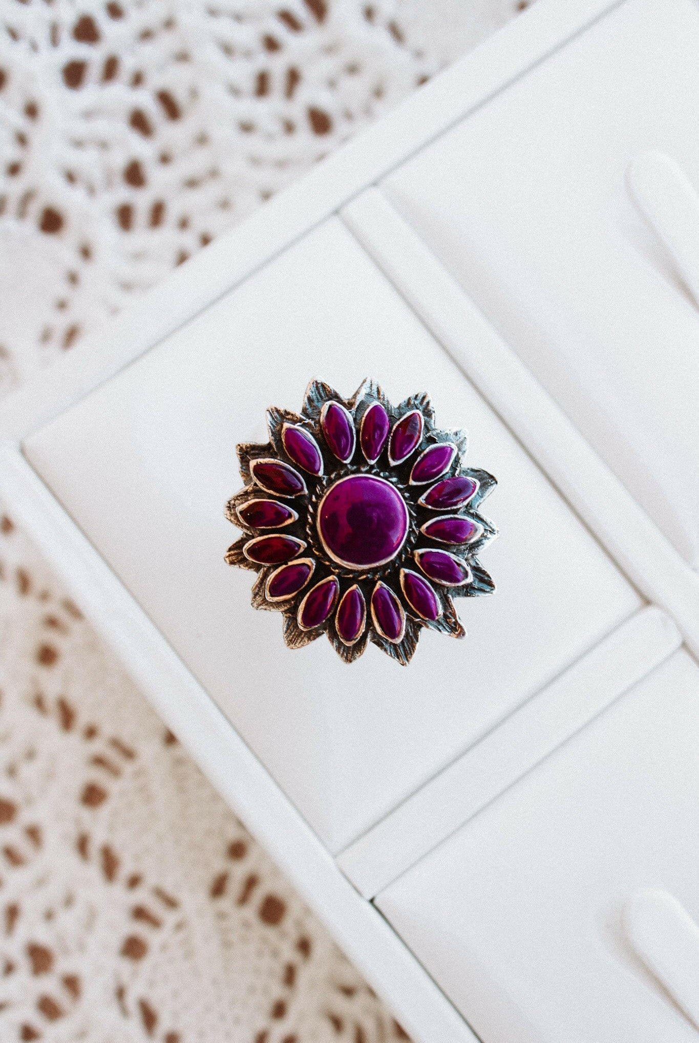 Sunflower Stone Ring-Cluster Rings-Krush Kandy, Women's Online Fashion Boutique Located in Phoenix, Arizona (Scottsdale Area)