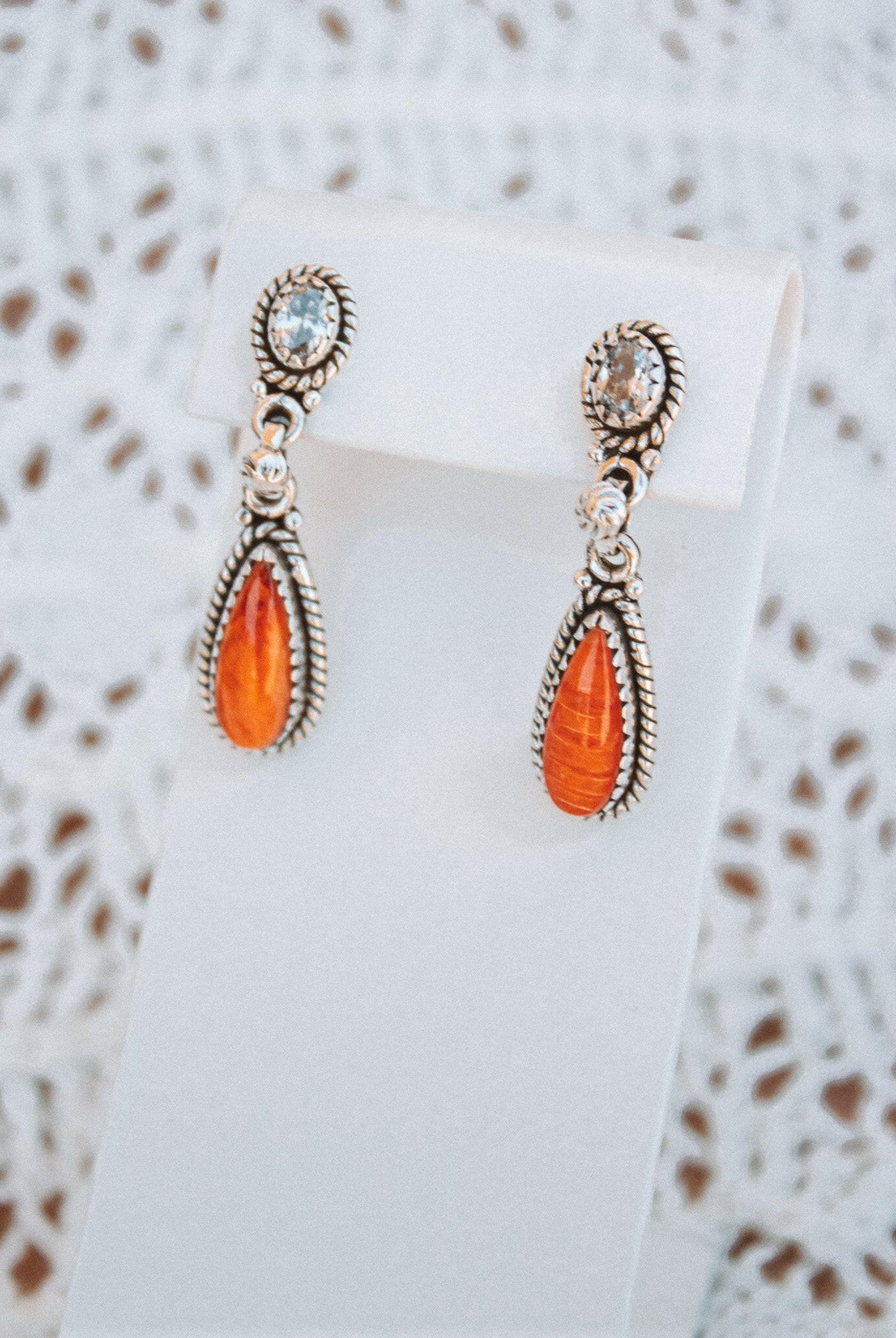 Aria Crystal & Stone Stud Earrings-Stud Earrings-Krush Kandy, Women's Online Fashion Boutique Located in Phoenix, Arizona (Scottsdale Area)