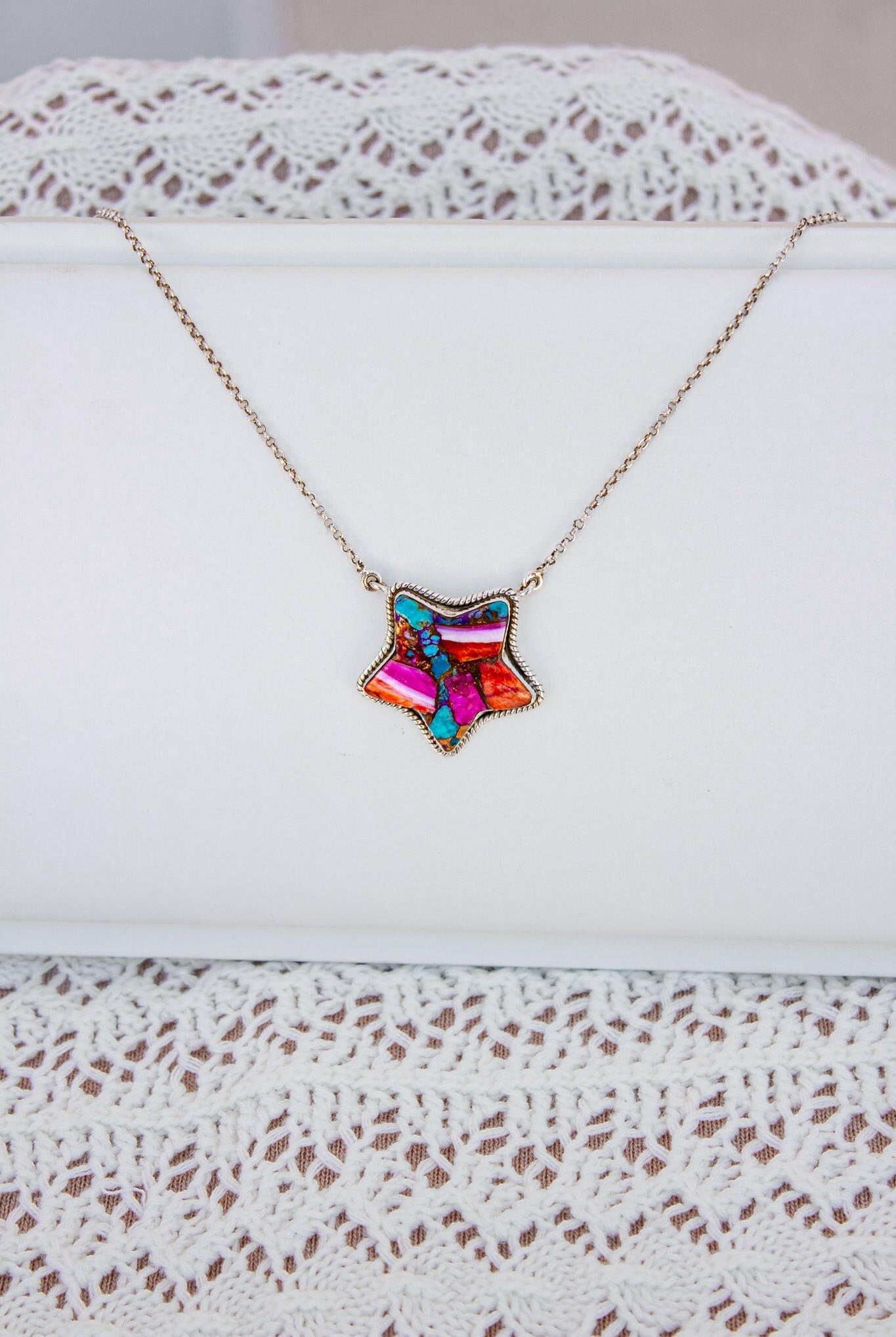 Jumbo Star Stone Necklace | Krush Exclusive-Chain Necklaces-Krush Kandy, Women's Online Fashion Boutique Located in Phoenix, Arizona (Scottsdale Area)