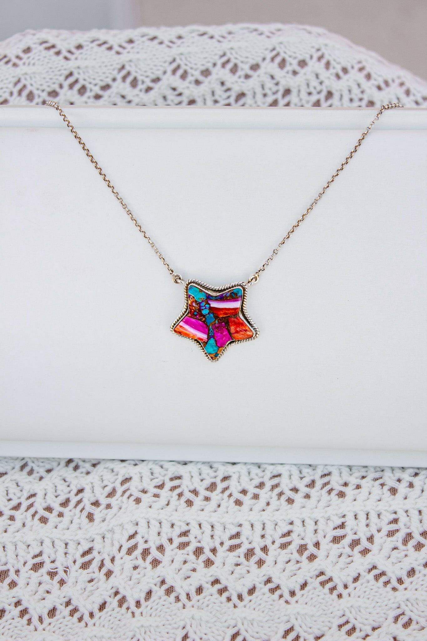 Jumbo Star Stone Necklace | Krush Exclusive-Chain Necklaces-Krush Kandy, Women's Online Fashion Boutique Located in Phoenix, Arizona (Scottsdale Area)