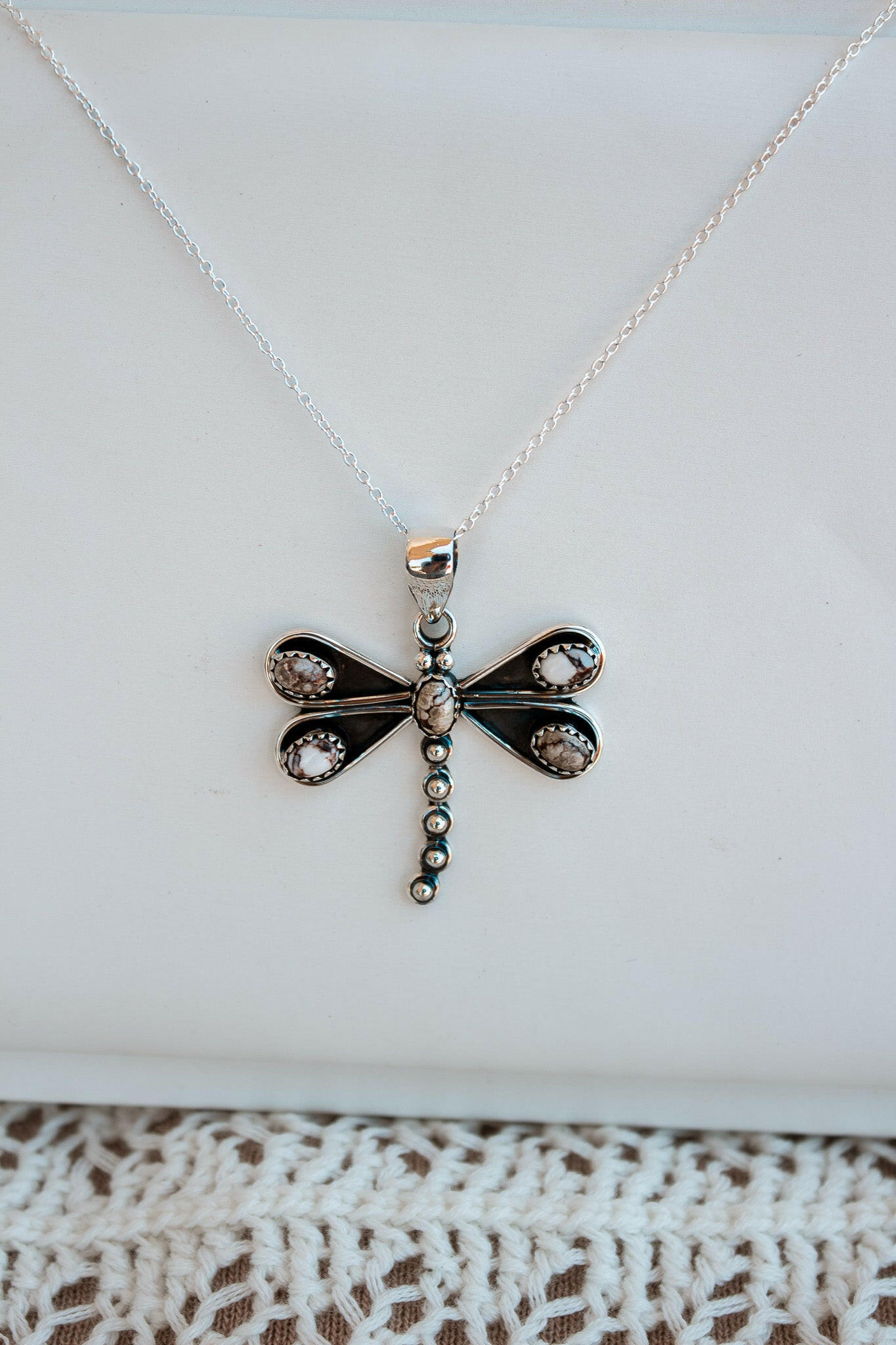 Natures Stone Dragonfly Pendants-Pendant Necklaces-Krush Kandy, Women's Online Fashion Boutique Located in Phoenix, Arizona (Scottsdale Area)