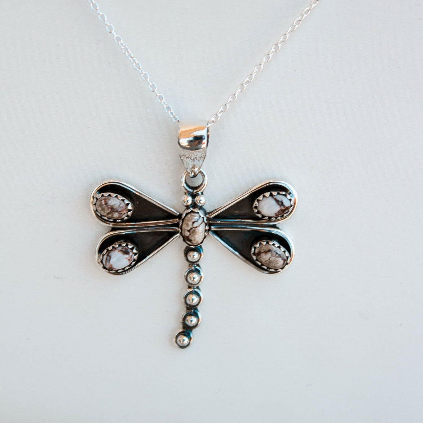 Natures Stone Dragonfly Pendants-Pendant Necklaces-Krush Kandy, Women's Online Fashion Boutique Located in Phoenix, Arizona (Scottsdale Area)
