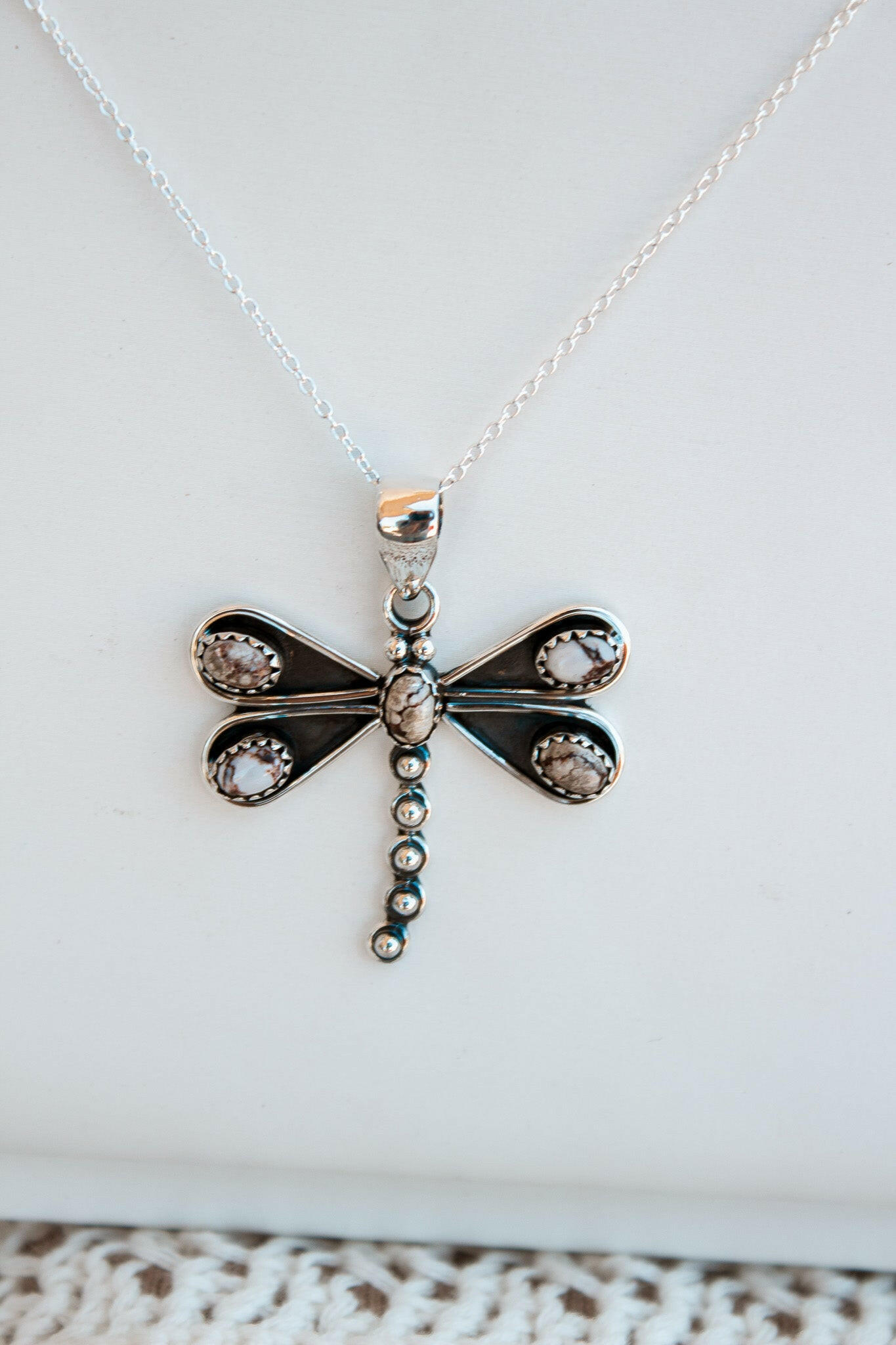 Natures Stone Dragonfly Pendants-Pendant Necklaces-Krush Kandy, Women's Online Fashion Boutique Located in Phoenix, Arizona (Scottsdale Area)
