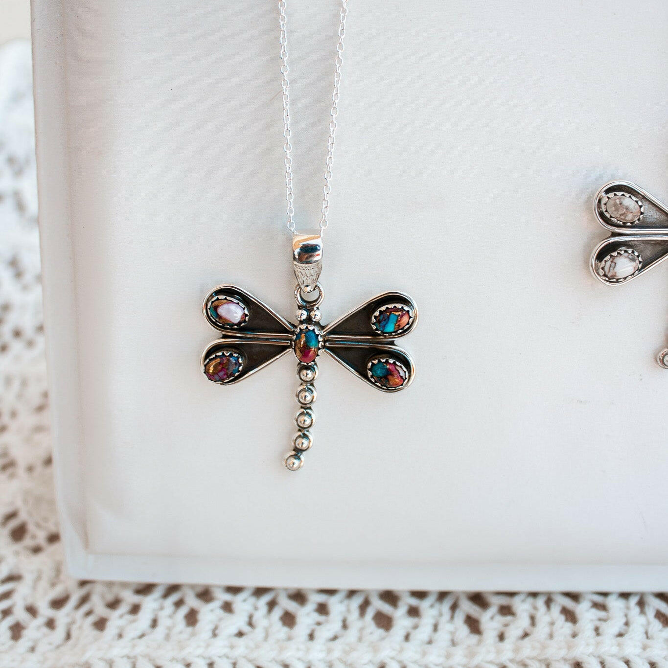 Natures Stone Dragonfly Pendants-Pendant Necklaces-Krush Kandy, Women's Online Fashion Boutique Located in Phoenix, Arizona (Scottsdale Area)