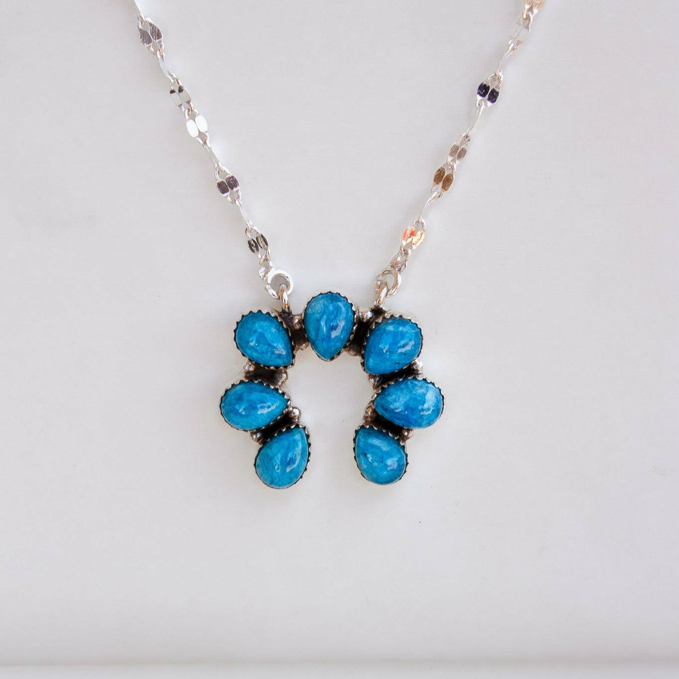 Dyed Moonstone & Druzy Horseshoe Necklaces-Chain Necklaces-Krush Kandy, Women's Online Fashion Boutique Located in Phoenix, Arizona (Scottsdale Area)