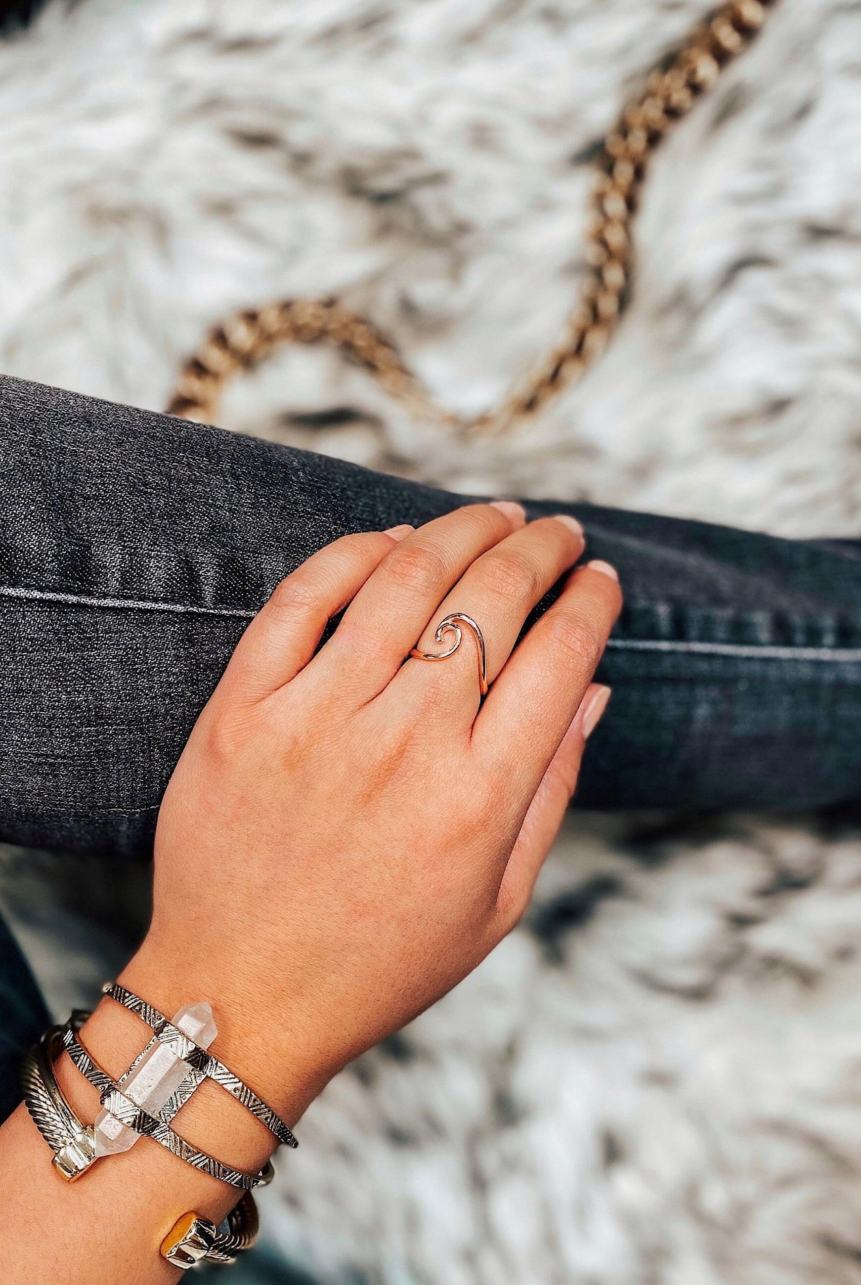 (3 metal options!) Ride The Wave Ring-Band Rings-Krush Kandy, Women's Online Fashion Boutique Located in Phoenix, Arizona (Scottsdale Area)