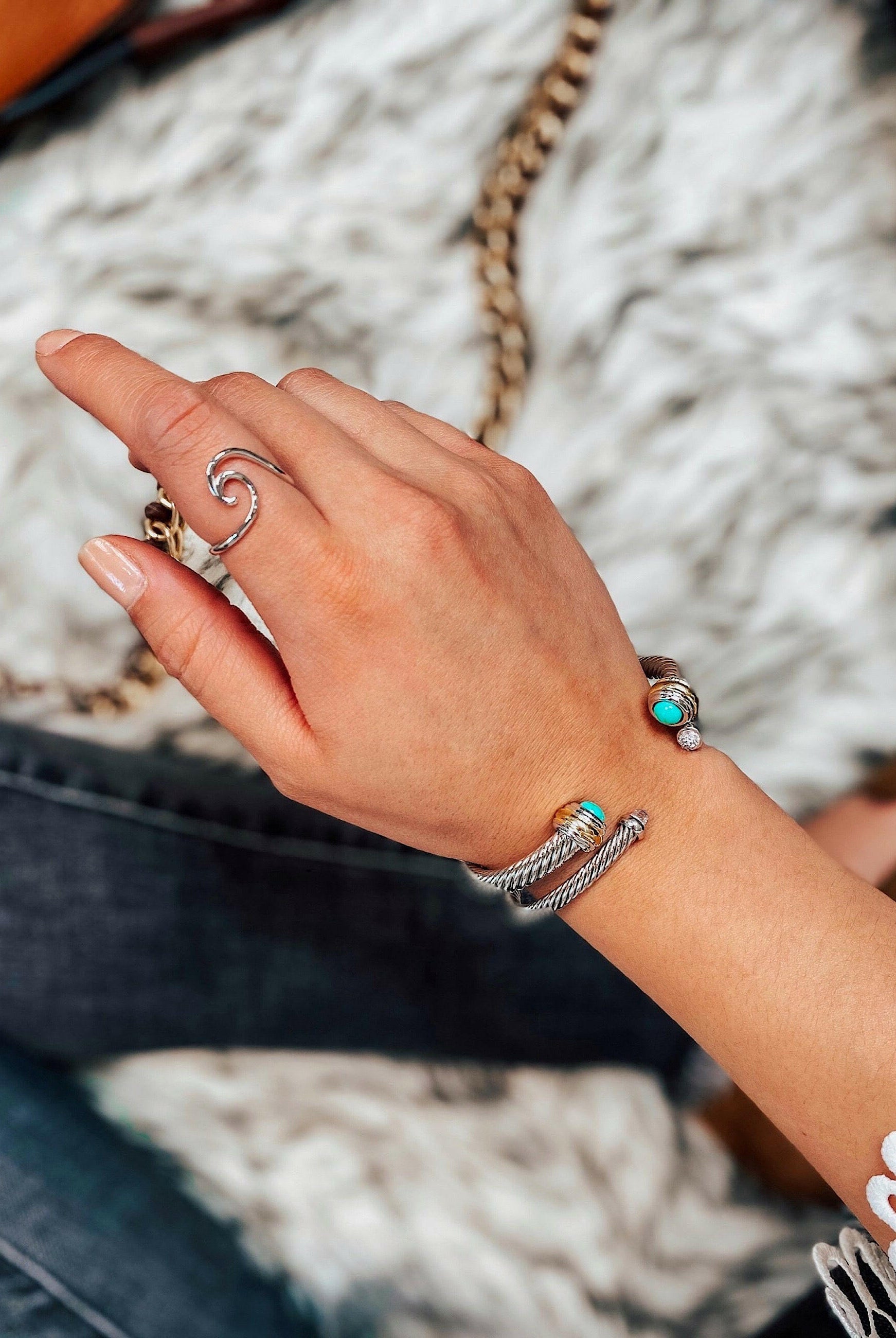 (3 metal options!) Ride The Wave Ring-Band Rings-Krush Kandy, Women's Online Fashion Boutique Located in Phoenix, Arizona (Scottsdale Area)