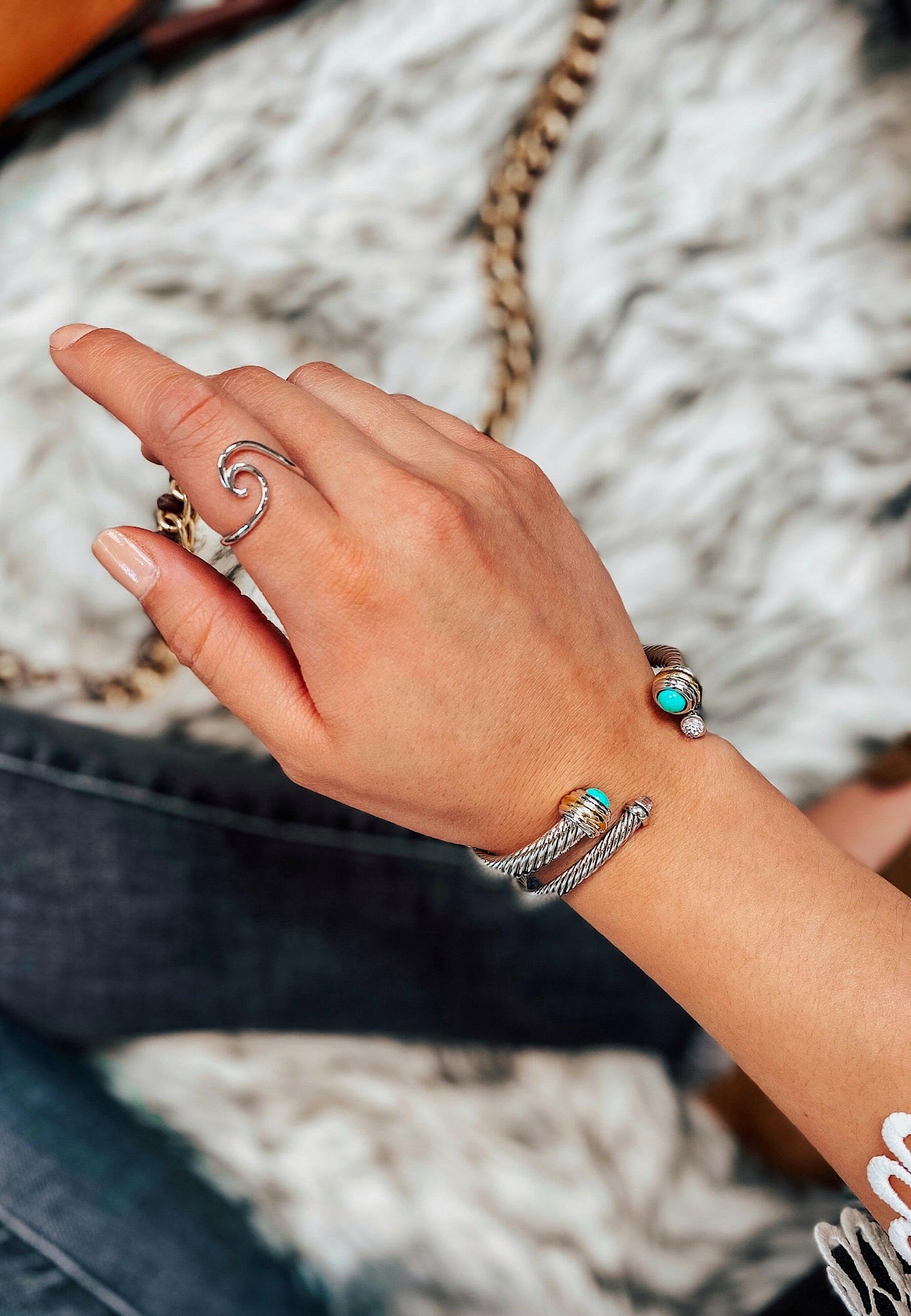 (3 metal options!) Ride The Wave Ring-Band Rings-Krush Kandy, Women's Online Fashion Boutique Located in Phoenix, Arizona (Scottsdale Area)