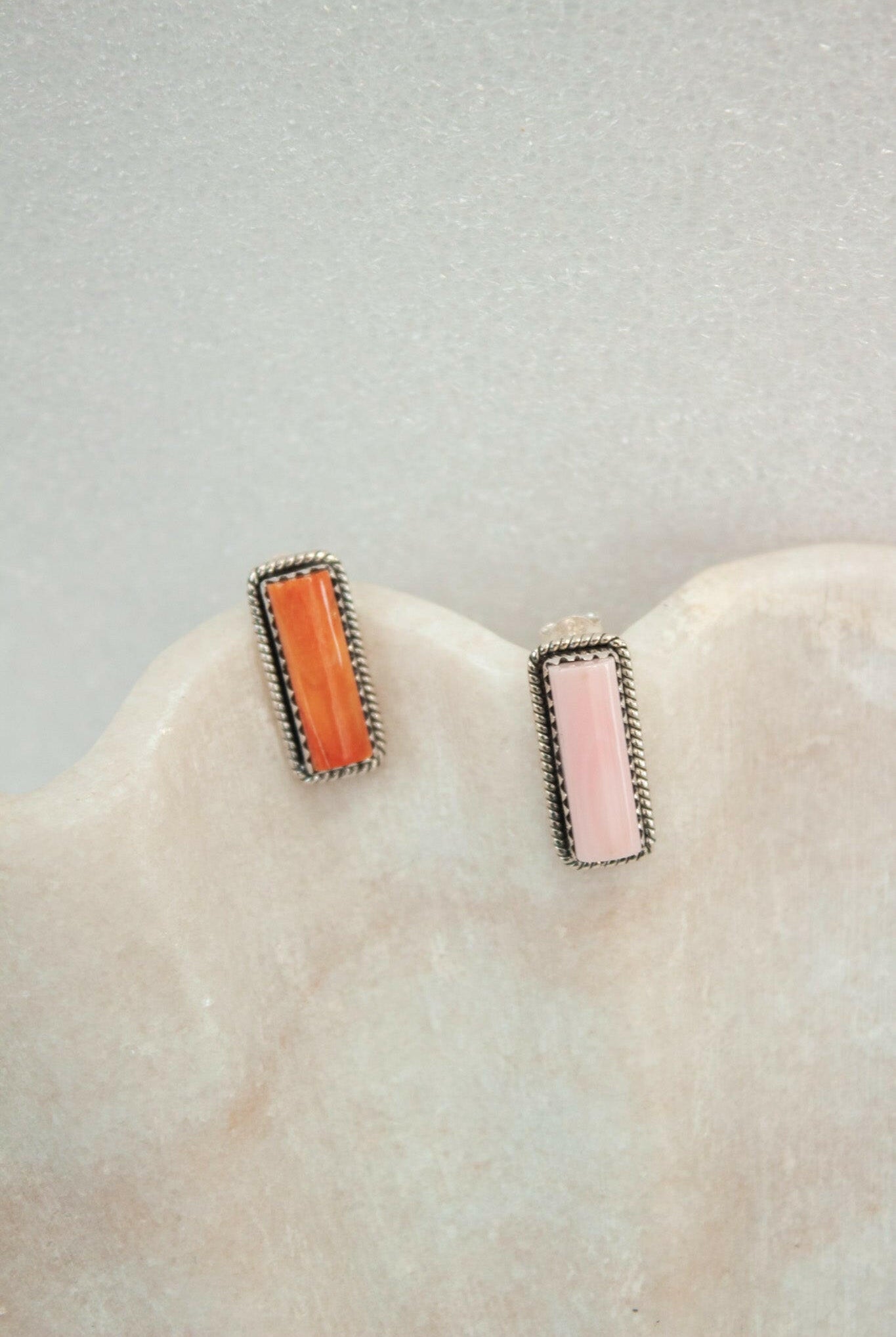Bold Bar Stone Studs | By KKB-Stud Earrings-Krush Kandy, Women's Online Fashion Boutique Located in Phoenix, Arizona (Scottsdale Area)