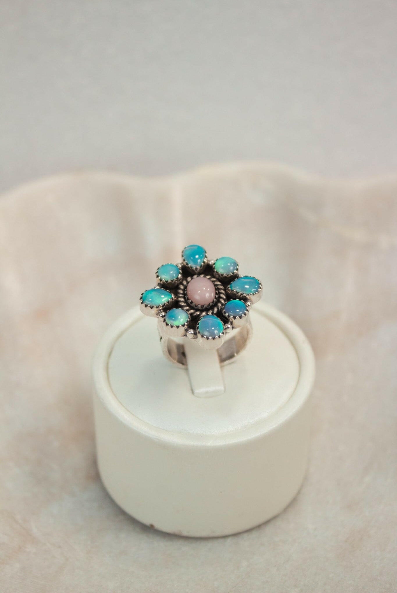 Rope The Moon Diamond Shape Gemstone Ring-Band Rings-Krush Kandy, Women's Online Fashion Boutique Located in Phoenix, Arizona (Scottsdale Area)