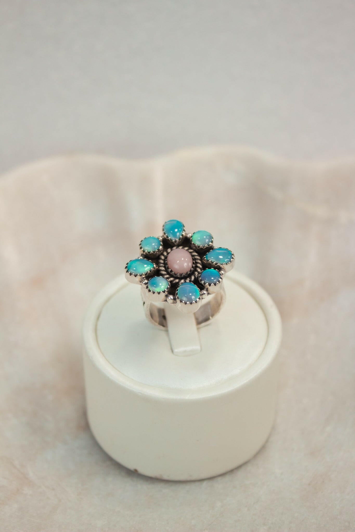 Rope The Moon Diamond Shape Gemstone Ring-Band Rings-Krush Kandy, Women's Online Fashion Boutique Located in Phoenix, Arizona (Scottsdale Area)