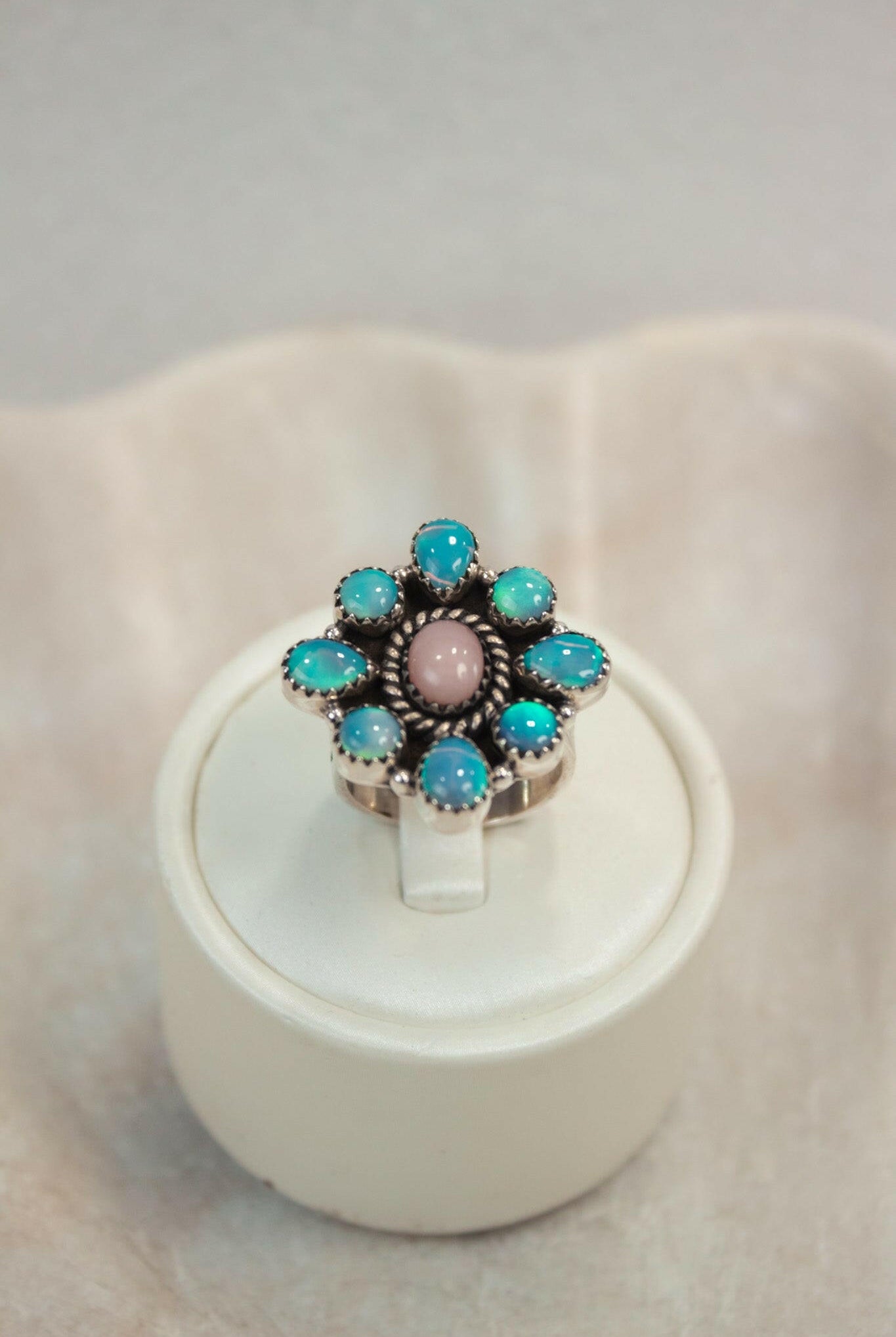 Rope The Moon Diamond Shape Gemstone Ring-Band Rings-Krush Kandy, Women's Online Fashion Boutique Located in Phoenix, Arizona (Scottsdale Area)