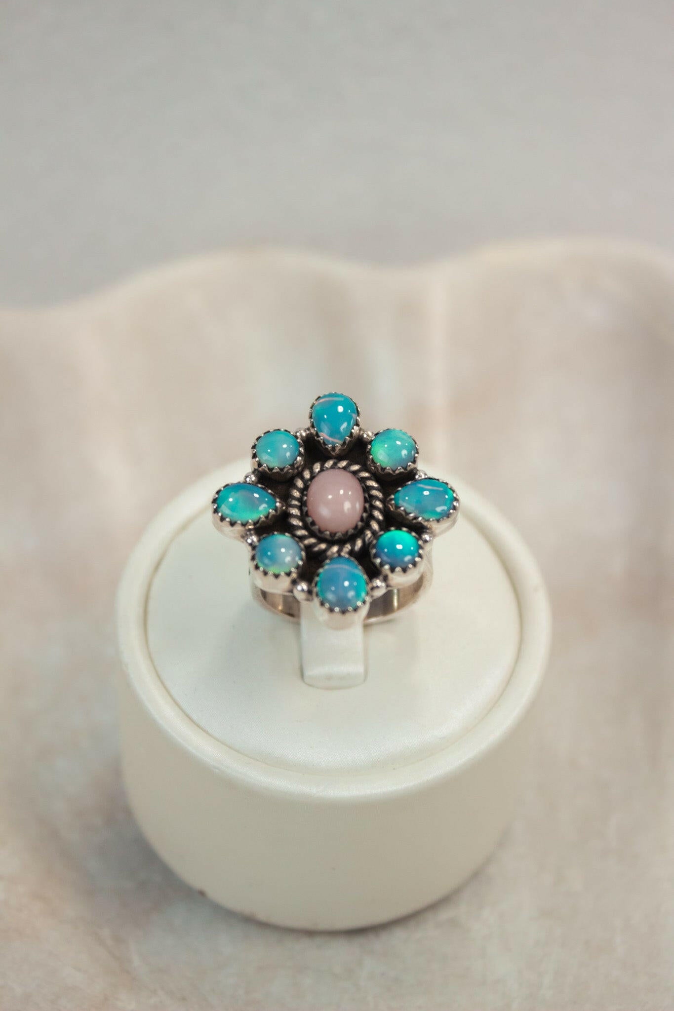 Rope The Moon Diamond Shape Gemstone Ring-Band Rings-Krush Kandy, Women's Online Fashion Boutique Located in Phoenix, Arizona (Scottsdale Area)