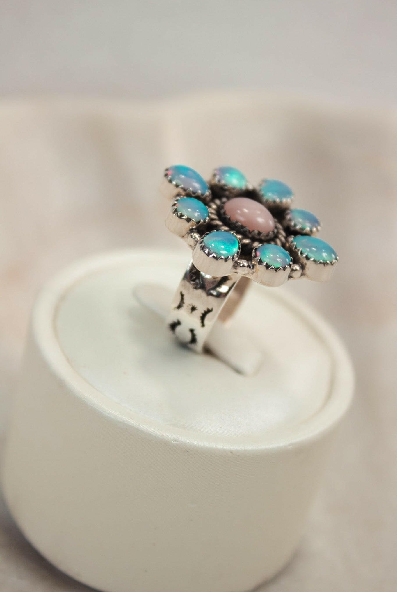 Rope The Moon Diamond Shape Gemstone Ring-Band Rings-Krush Kandy, Women's Online Fashion Boutique Located in Phoenix, Arizona (Scottsdale Area)