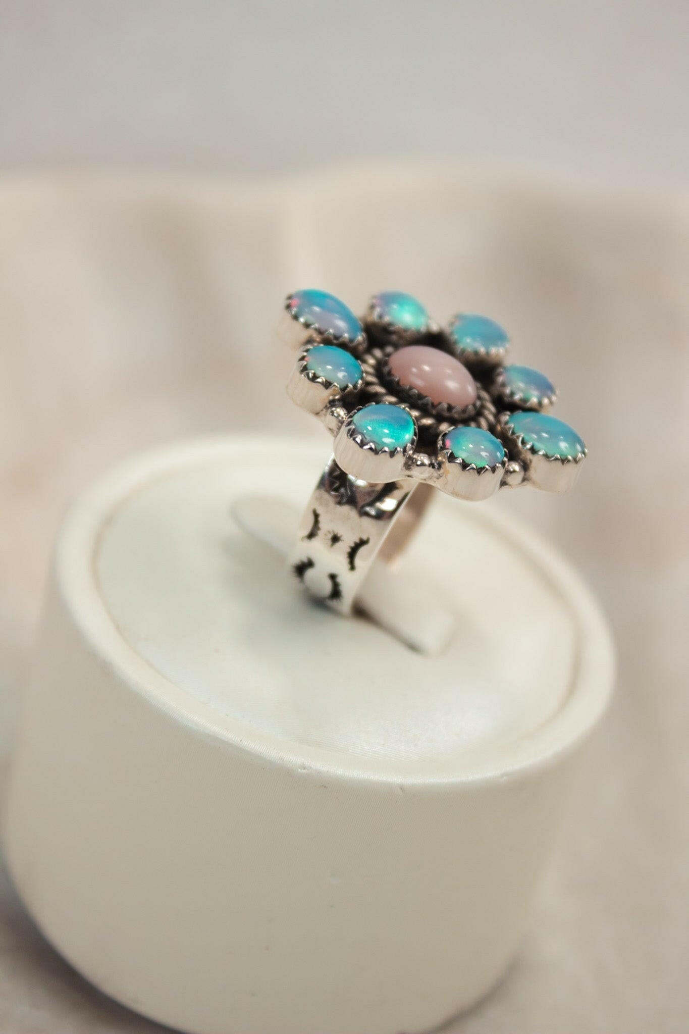 Rope The Moon Diamond Shape Gemstone Ring-Band Rings-Krush Kandy, Women's Online Fashion Boutique Located in Phoenix, Arizona (Scottsdale Area)