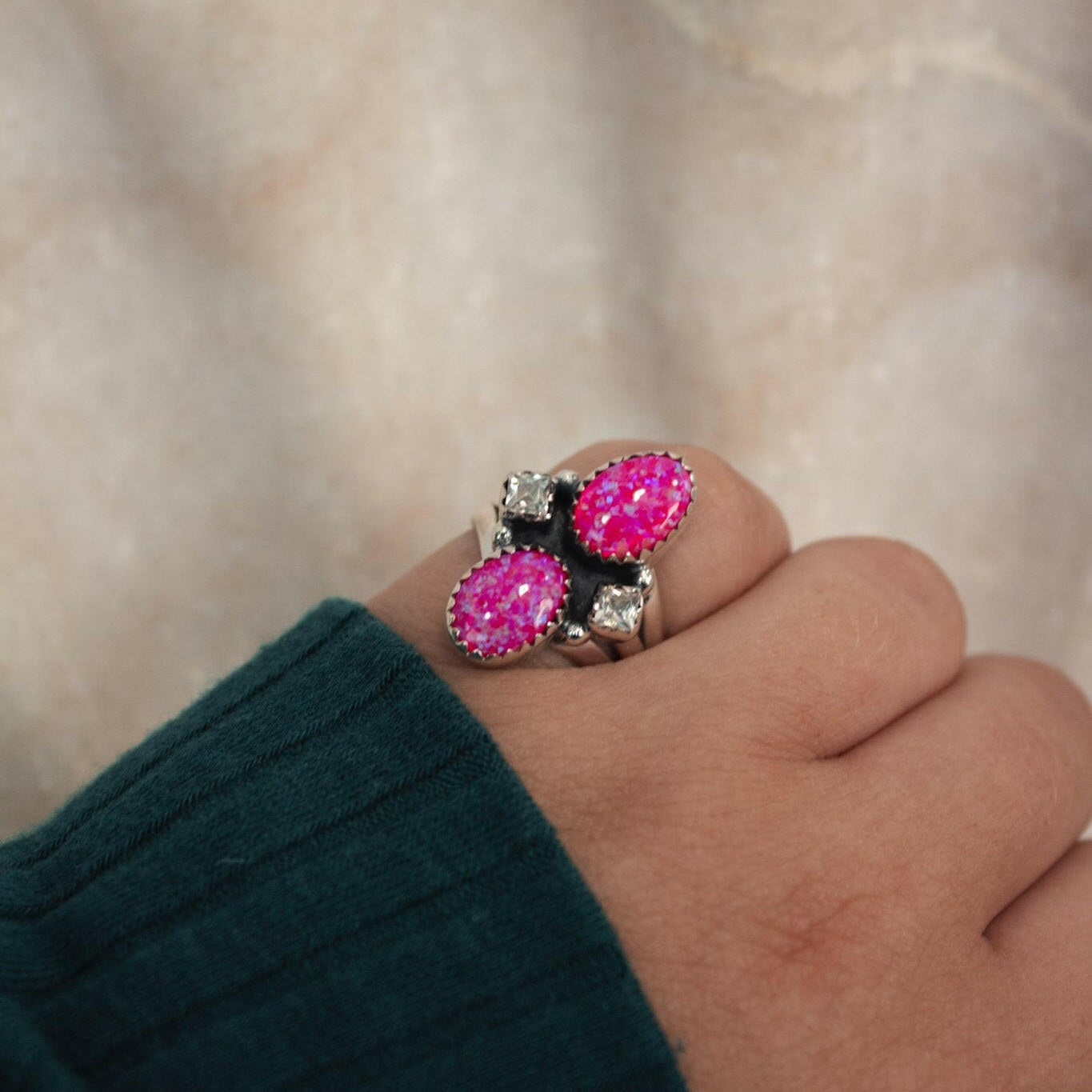 Little Crystal & Stone Crawler-Crawler Rings-Krush Kandy, Women's Online Fashion Boutique Located in Phoenix, Arizona (Scottsdale Area)