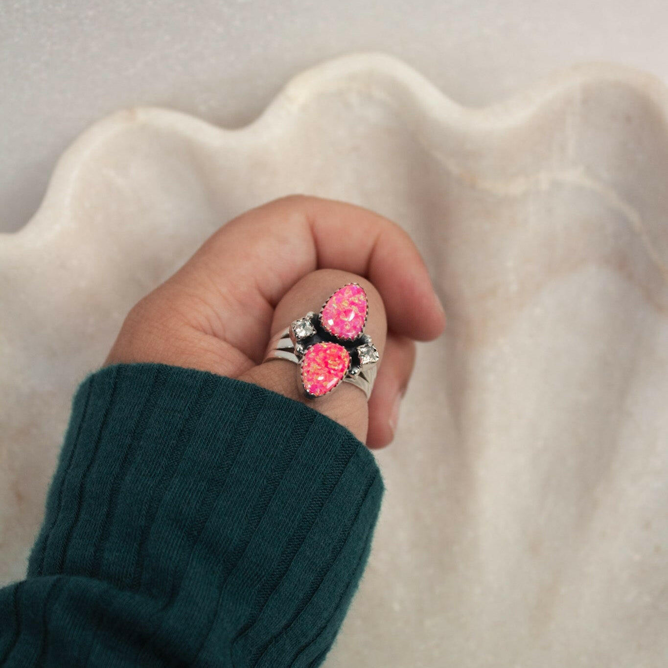 Little Crystal & Stone Crawler-Crawler Rings-Krush Kandy, Women's Online Fashion Boutique Located in Phoenix, Arizona (Scottsdale Area)