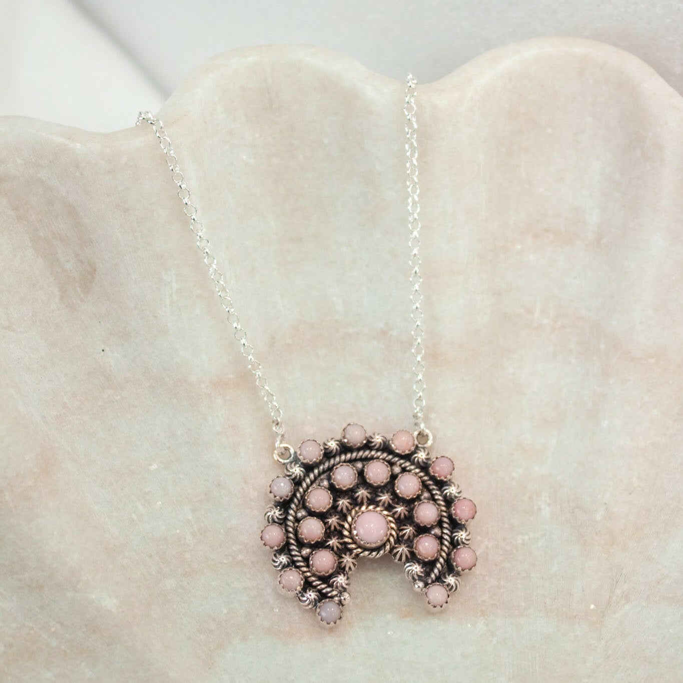 Mini Concho Stone Necklaces-Chain Necklaces-Krush Kandy, Women's Online Fashion Boutique Located in Phoenix, Arizona (Scottsdale Area)