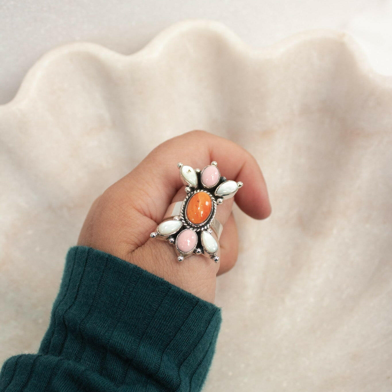 Southern Belle Multi Stone Ring-Cluster Rings-Krush Kandy, Women's Online Fashion Boutique Located in Phoenix, Arizona (Scottsdale Area)