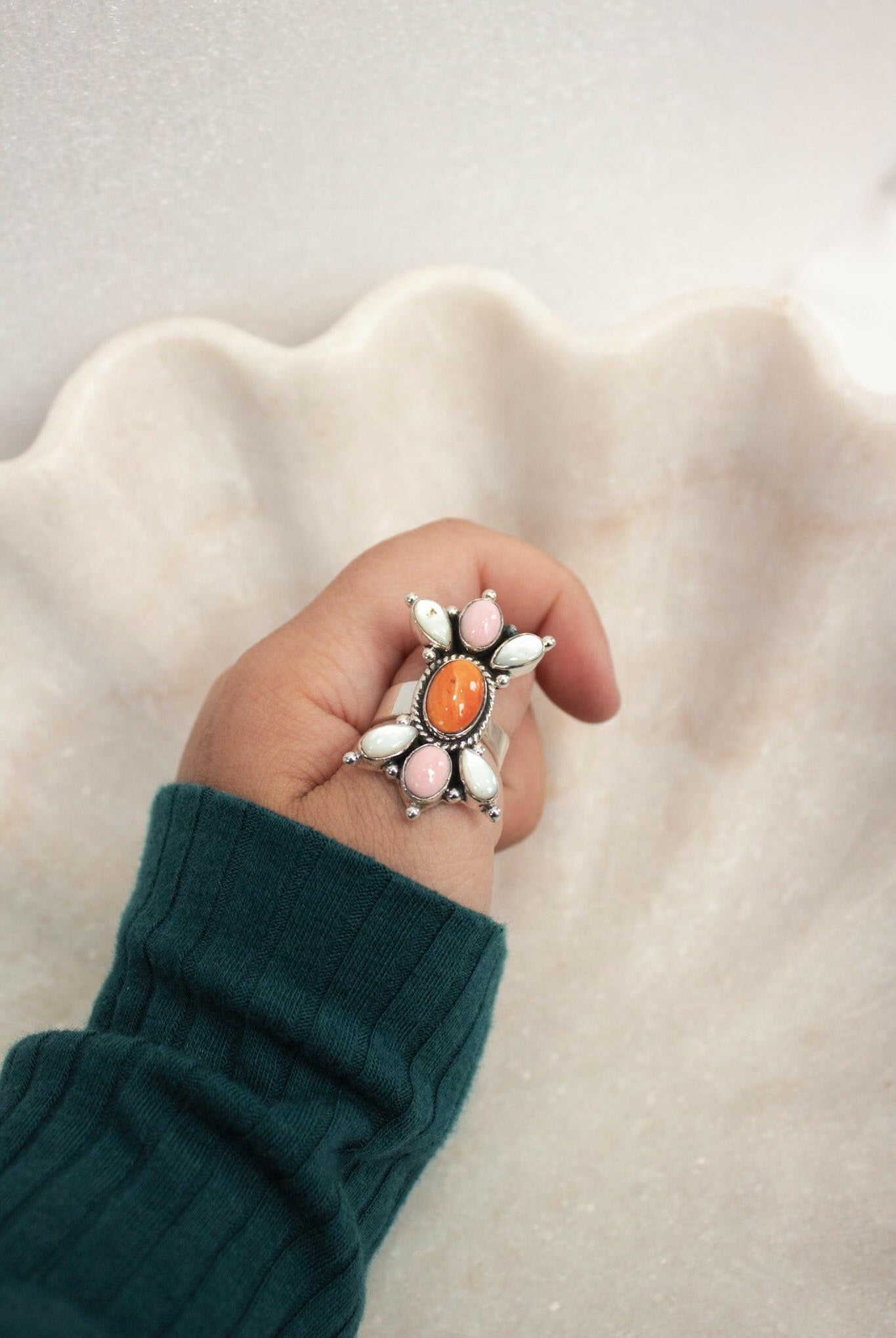 Southern Belle Multi Stone Ring-Cluster Rings-Krush Kandy, Women's Online Fashion Boutique Located in Phoenix, Arizona (Scottsdale Area)