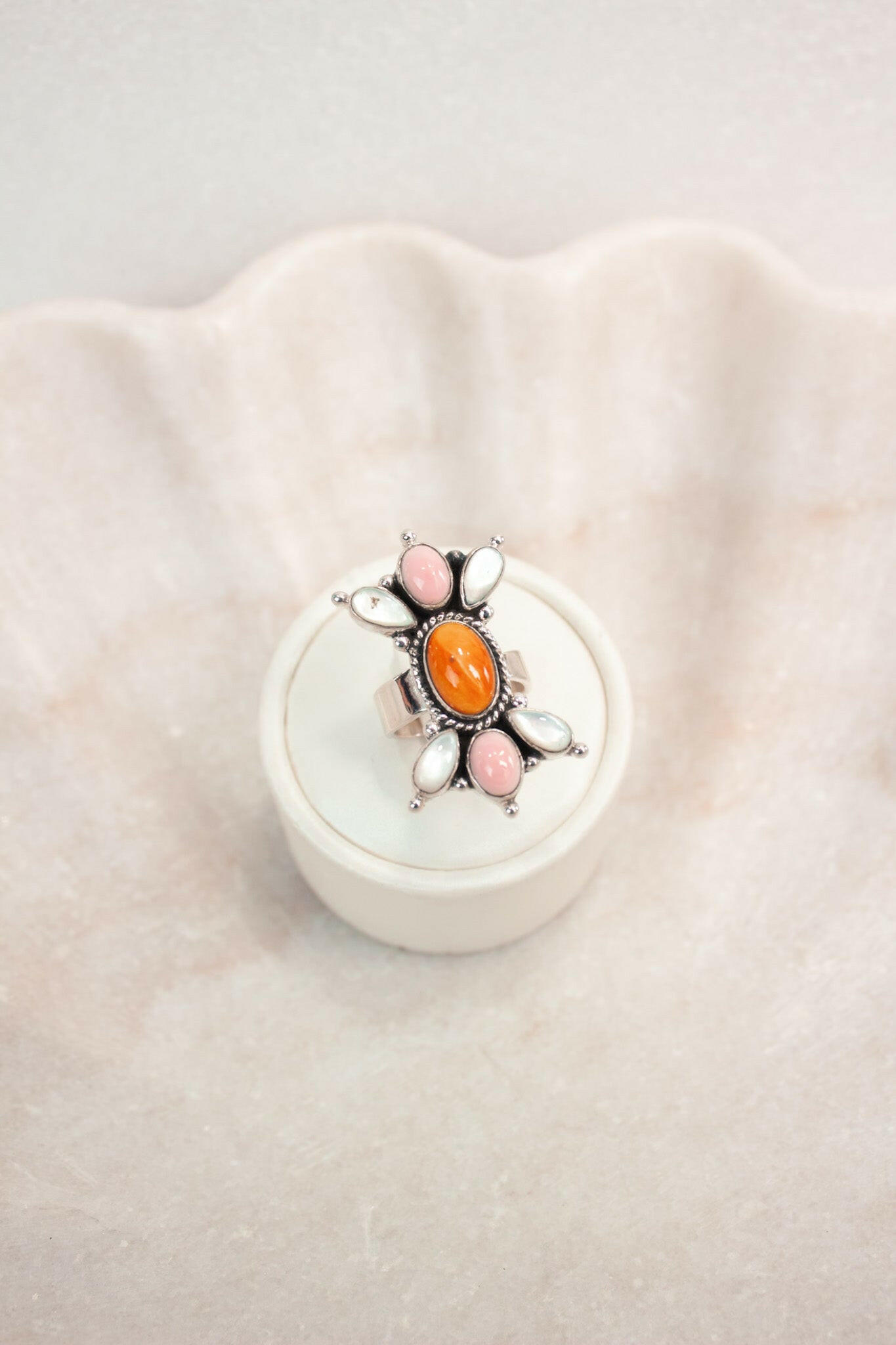 Southern Belle Multi Stone Ring-Cluster Rings-Krush Kandy, Women's Online Fashion Boutique Located in Phoenix, Arizona (Scottsdale Area)