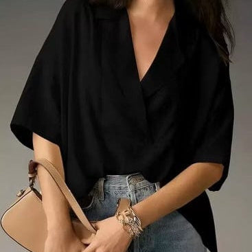 Boardwalk Breeze Collared Blouse-Tops-Krush Kandy, Women's Online Fashion Boutique Located in Phoenix, Arizona (Scottsdale Area)