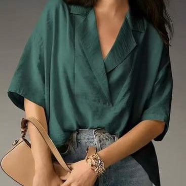 Boardwalk Breeze Collared Blouse-Tops-Krush Kandy, Women's Online Fashion Boutique Located in Phoenix, Arizona (Scottsdale Area)