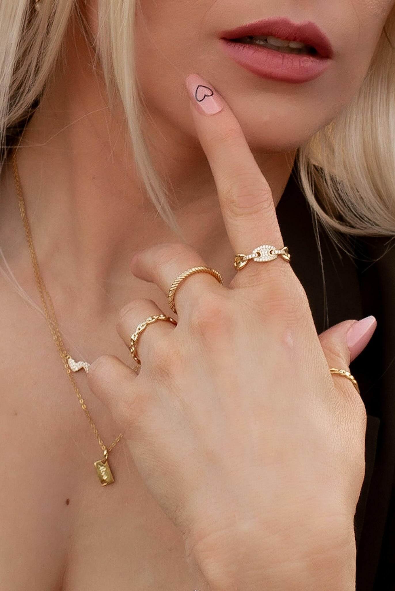 Twist and Turns Sterling and CZ Ring | Gold or Silver-Rings-Krush Kandy, Women's Online Fashion Boutique Located in Phoenix, Arizona (Scottsdale Area)