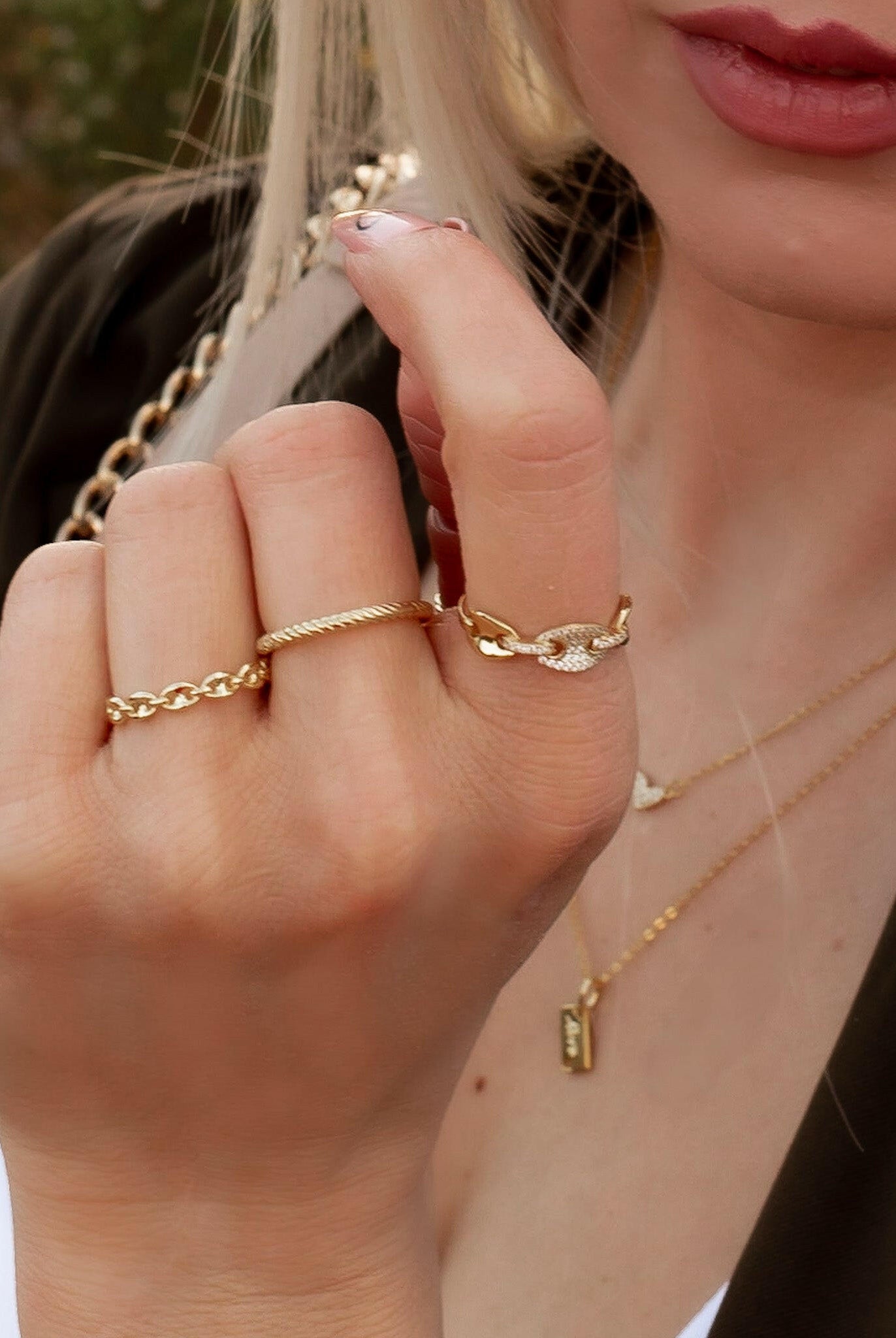 Twist and Turns Sterling and CZ Ring | Gold or Silver-Rings-Krush Kandy, Women's Online Fashion Boutique Located in Phoenix, Arizona (Scottsdale Area)
