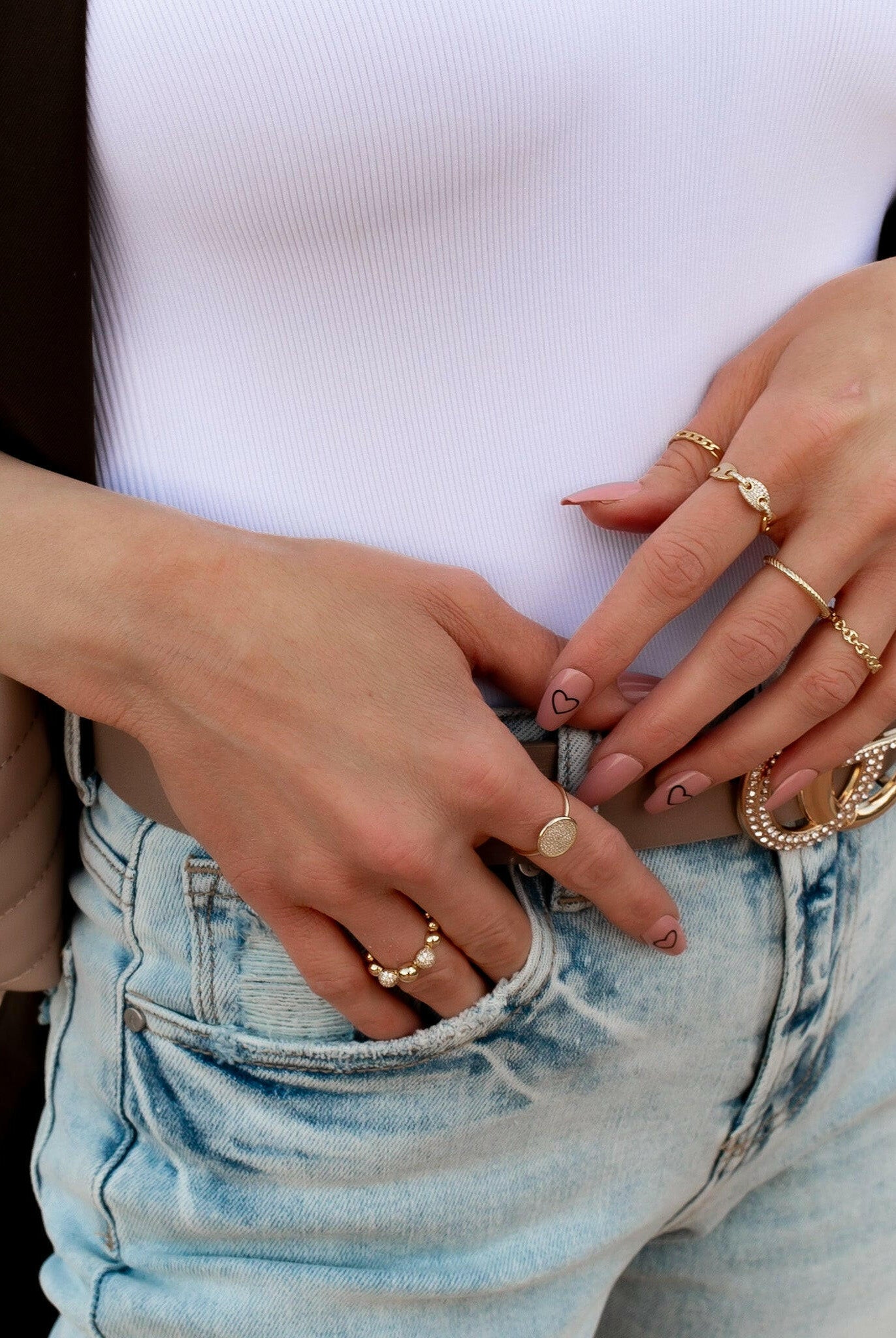 Dainty Sterling Silver Chain Link Ring | Silver or Gold-Rings-Krush Kandy, Women's Online Fashion Boutique Located in Phoenix, Arizona (Scottsdale Area)