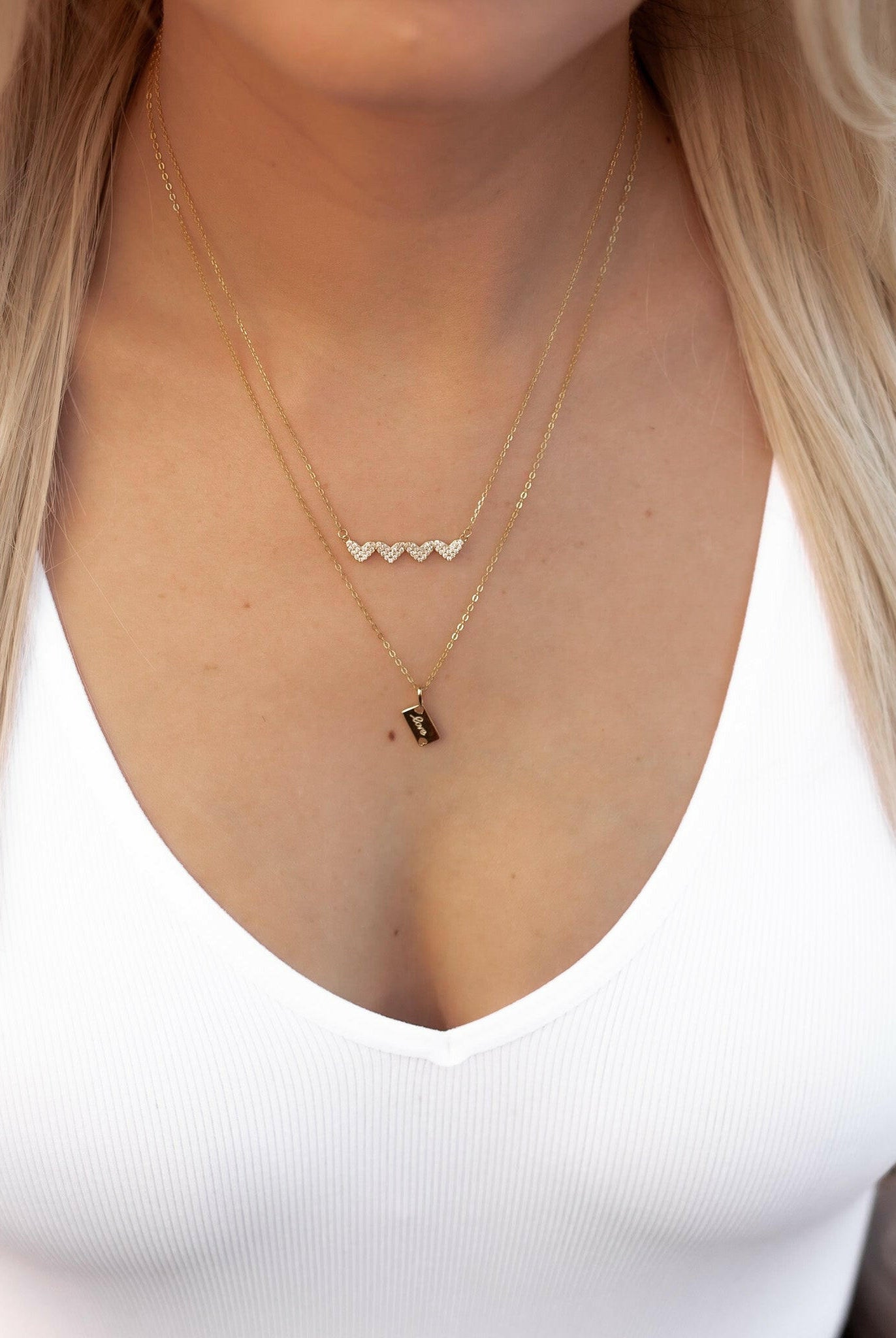 With Love, Love Letter Necklace-Necklaces-Krush Kandy, Women's Online Fashion Boutique Located in Phoenix, Arizona (Scottsdale Area)