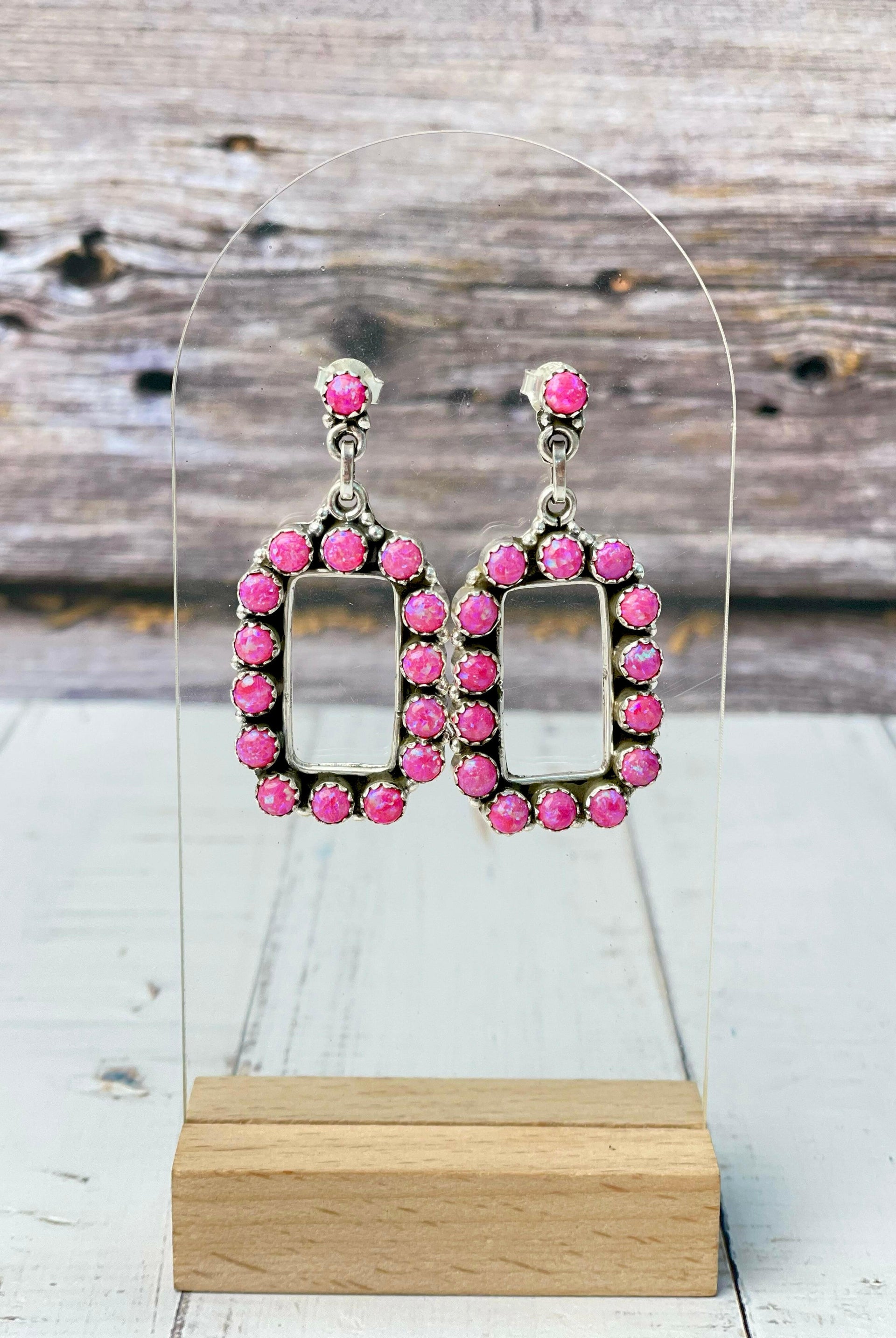 Perfectly Framed Stone Earrings-Earrings-Krush Kandy, Women's Online Fashion Boutique Located in Phoenix, Arizona (Scottsdale Area)