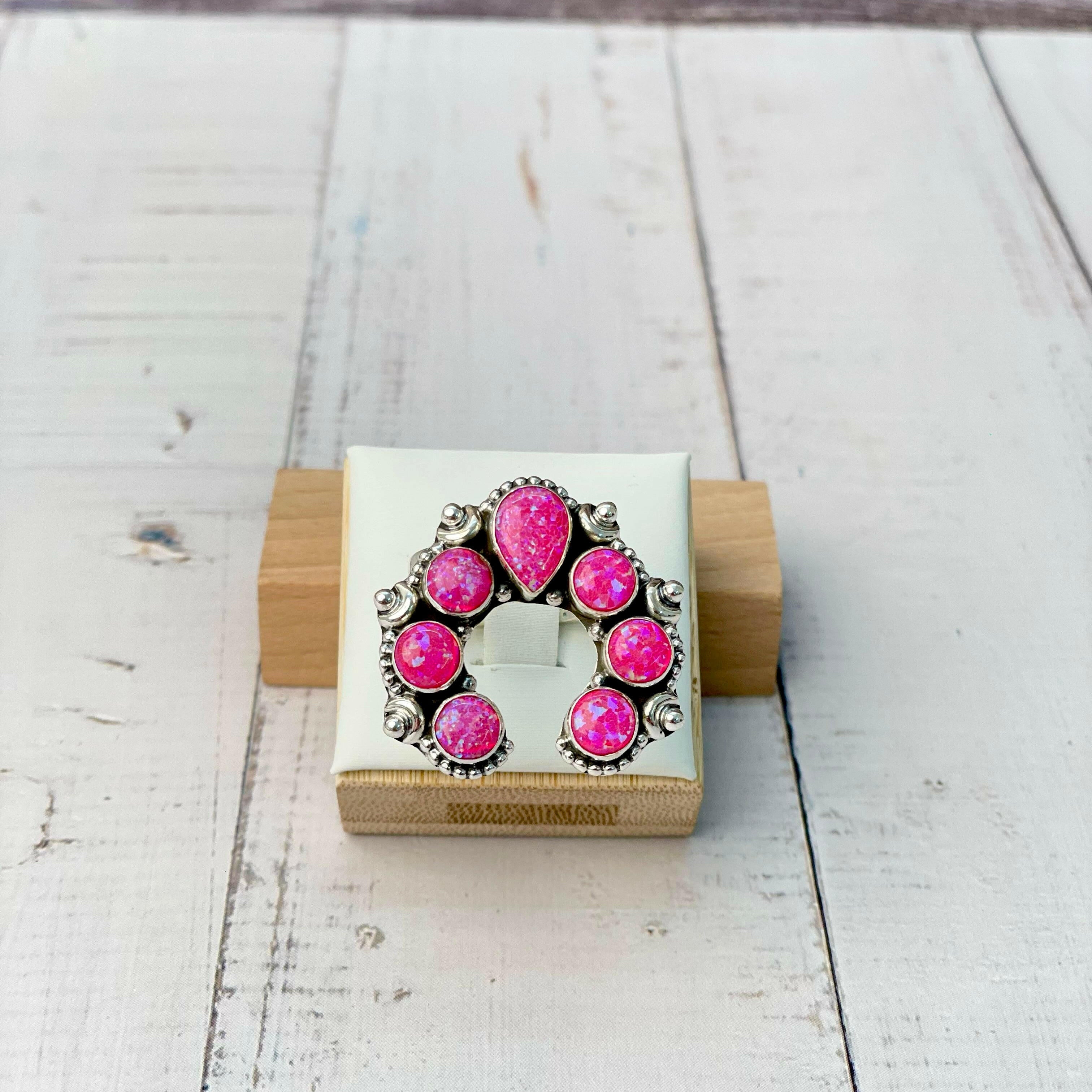 Opal Squash Blossom Stone Ring-Rings-Krush Kandy, Women's Online Fashion Boutique Located in Phoenix, Arizona (Scottsdale Area)