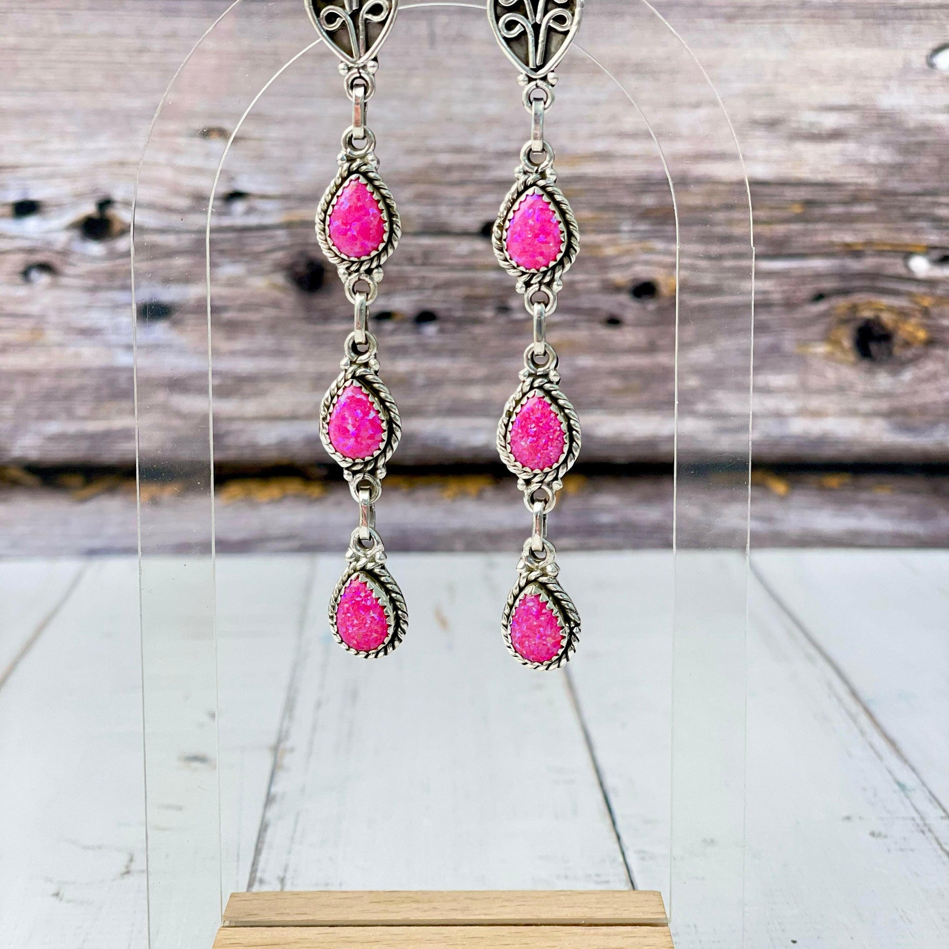 Canyon Sterling Silver Stone Burst Earrings-Earrings-Krush Kandy, Women's Online Fashion Boutique Located in Phoenix, Arizona (Scottsdale Area)